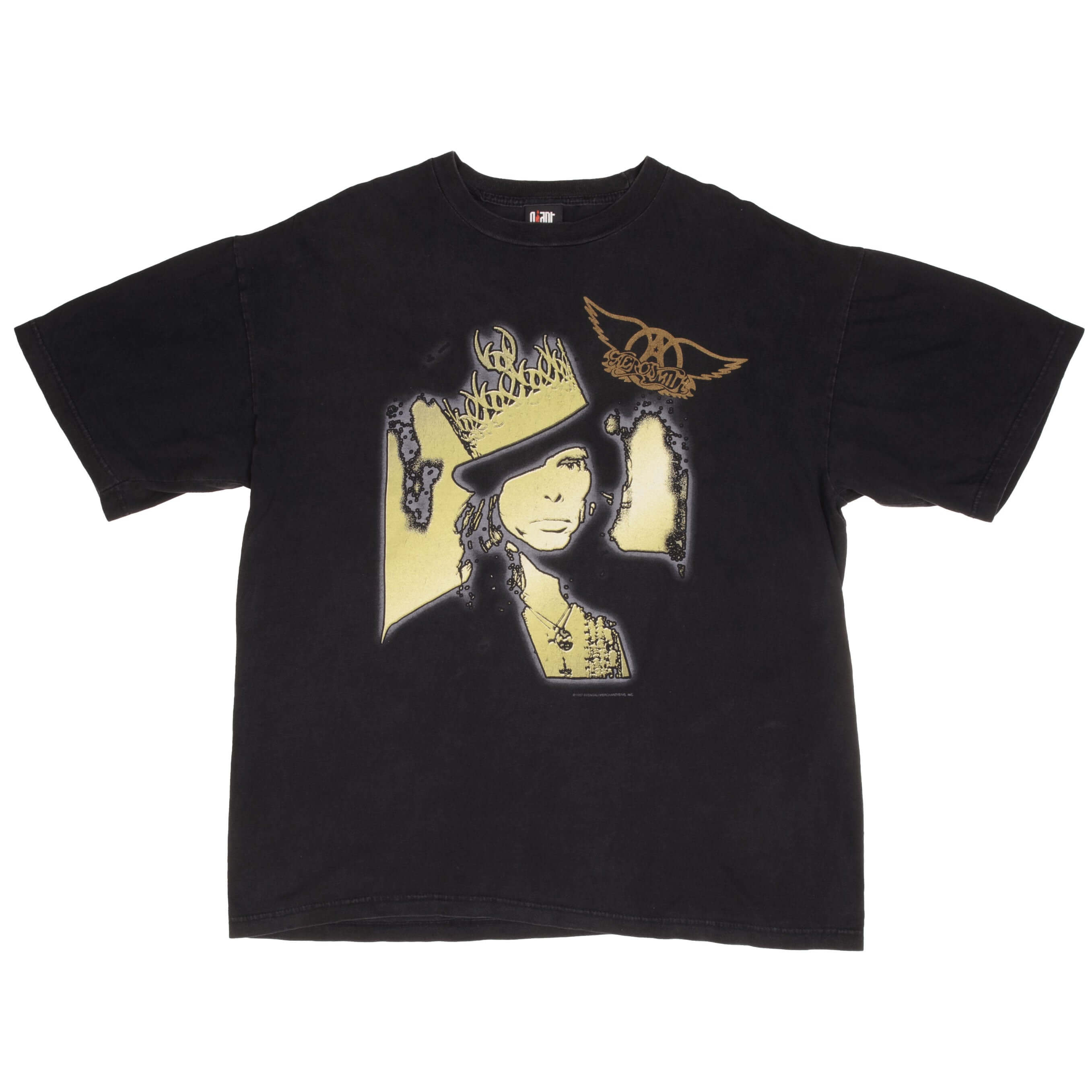 Vintage Aerosmith Nine Lives Tour 1997-1998 Band T-Shirt XL - Classic Rock Tee for Concerts & Music Fans