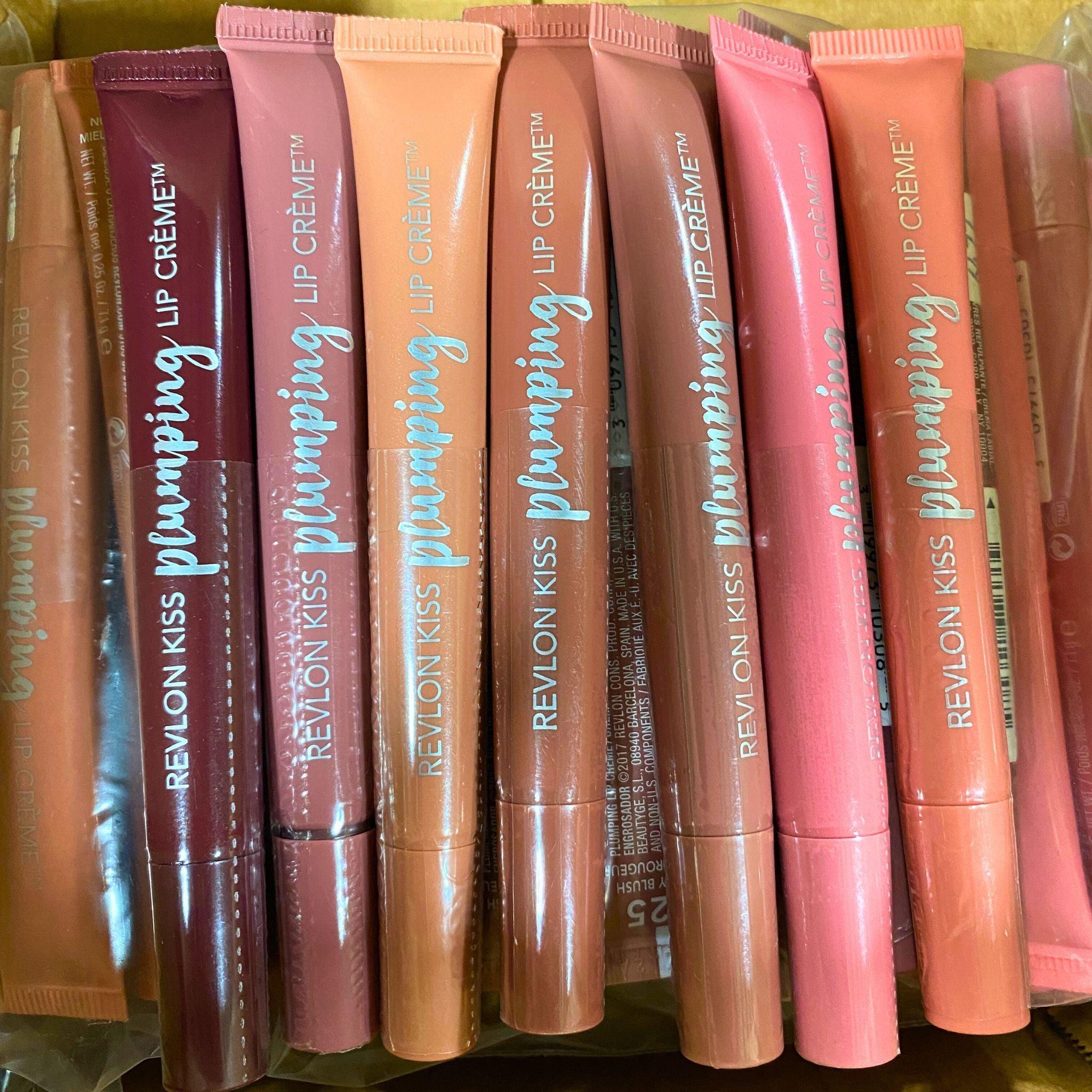 Revlon Kiss Plumping Lip Cream - Assorted Colors (50 Pcs Lot) - Perfect for Daily Moisturizing, Makeup Looks & Gifts
