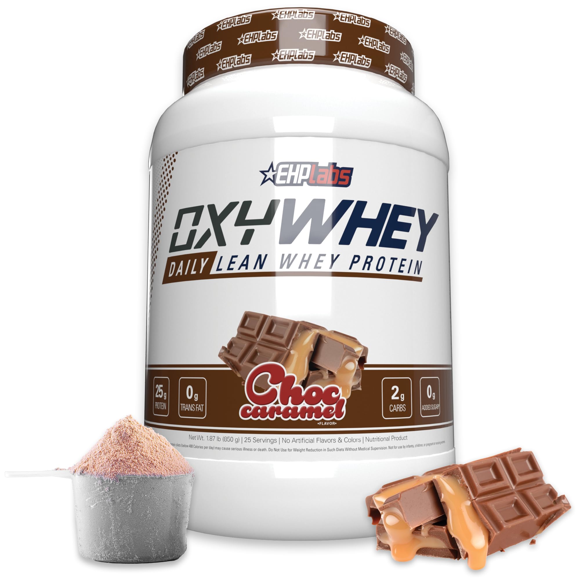 EHP Labs OxyWhey Protein Powder - 2lb Whey Protein Isolate for Muscle Growth & Recovery - Ideal for Gym Workouts, Weight Loss & Post-Workout Nutrition