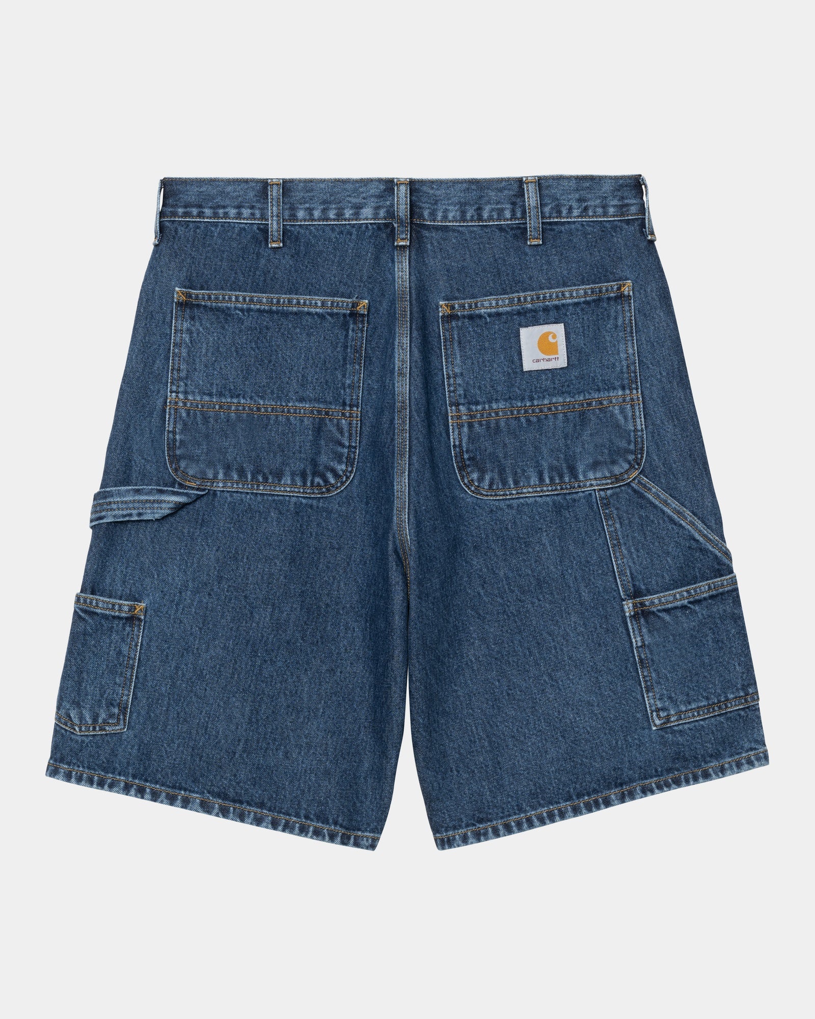 Double Knee Denim Shorts for Men - Stone Washed Blue Jeans | Casual Wear, Summer Outfits & Street Style
