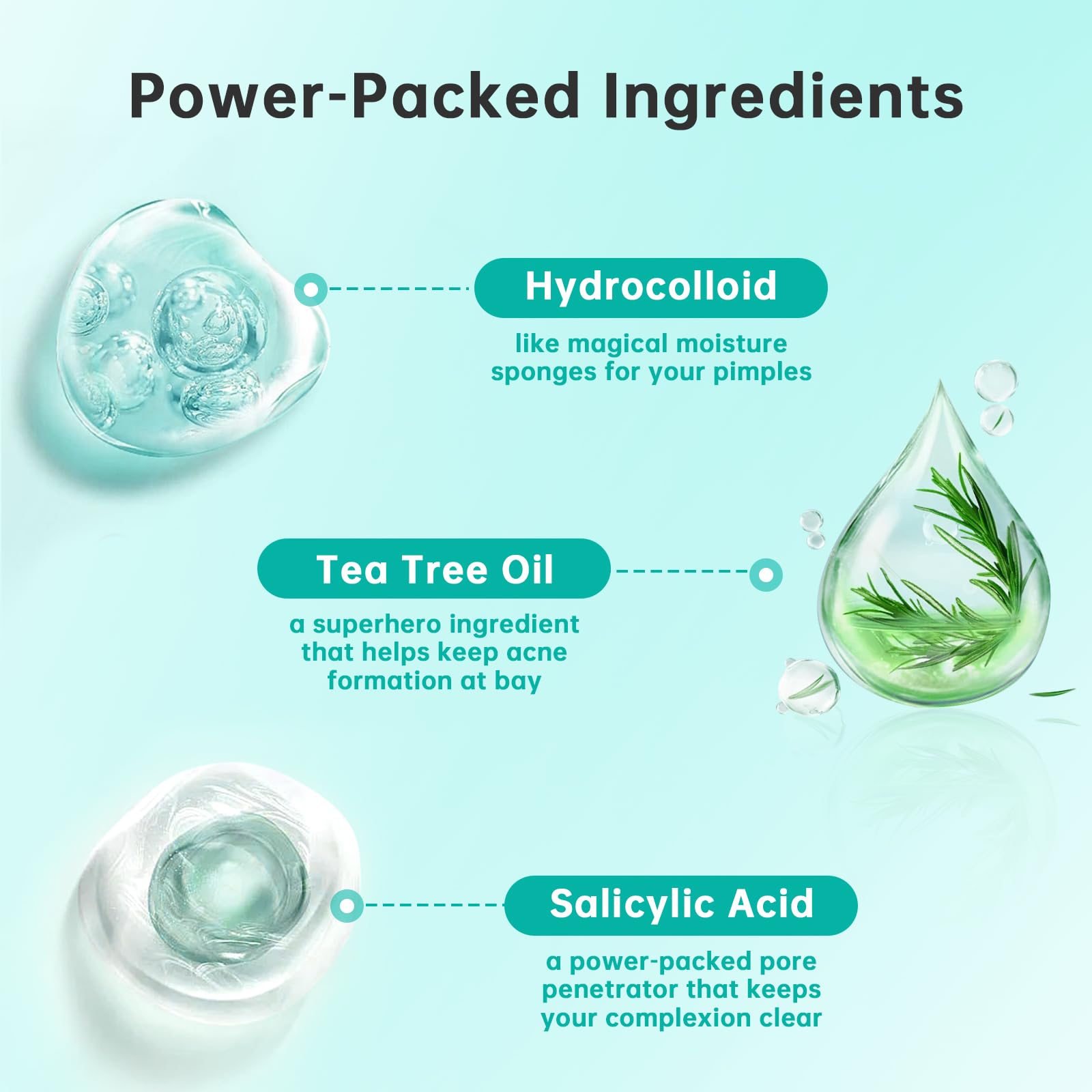 Hydrocolloid Acne Patches for Face - 210 Count Pimple Patches in 4 Sizes, Absorbs Fluid & Treats Zits, Blemishes & Breakouts | Perfect for Overnight Spot Treatment & Daily Acne Care