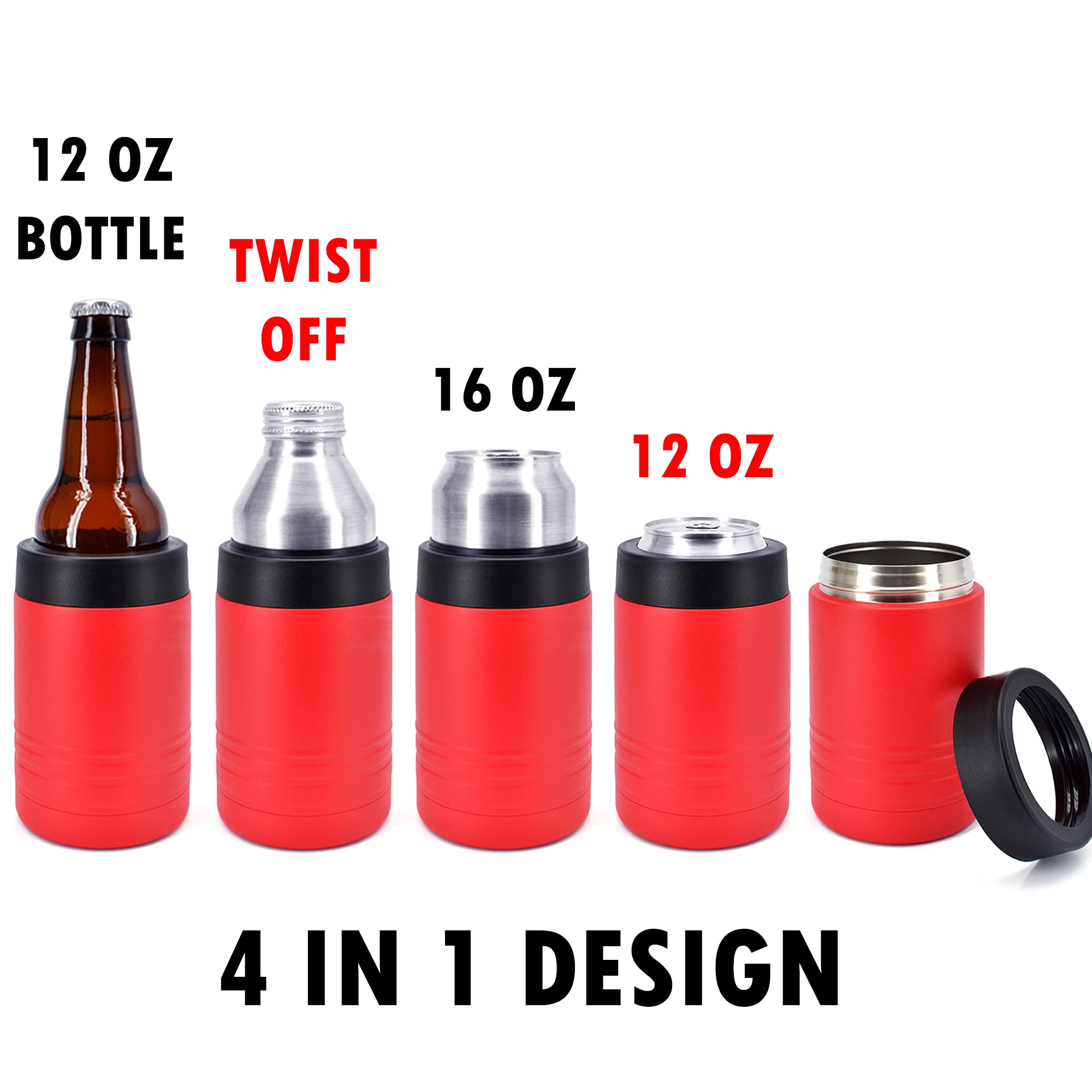 Clear Water Home Goods - 24-Pack 12 oz Stainless Steel Vacuum Insulated Tumblers with Double Wall Technology | Keeps Drinks Cold for 12+ Hours | Powder Coated Red | Perfect for Office, Gym, Picnics & Outdoor Activities