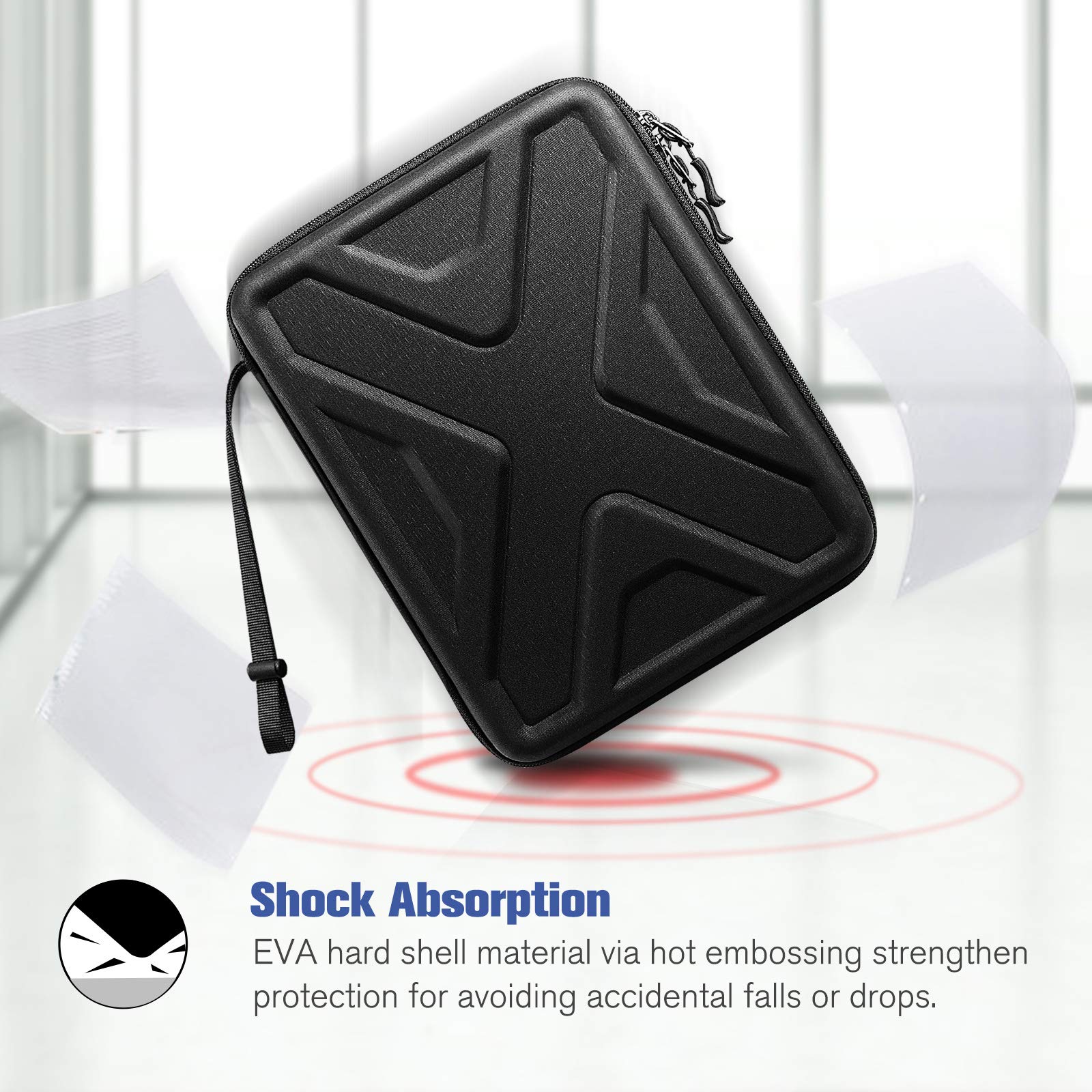 SITHON 11 Inch iPad Portfolio Sleeve Case - Compatible with iPad Pro M4/M2 (2025/2024), iPad Air M3/M2 (2025/2024), iPad 10th/9th Gen & More - Shockproof Tablet Carrying Organizer for Work, School & Travel