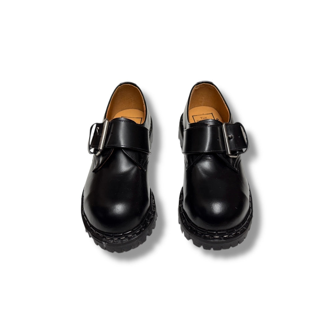 GRIPFAST Black Monk Strap Shoes for Men - Classic Formal Dress Shoes for Business, Office & Wedding - Comfortable Leather Slip-On Loafers
