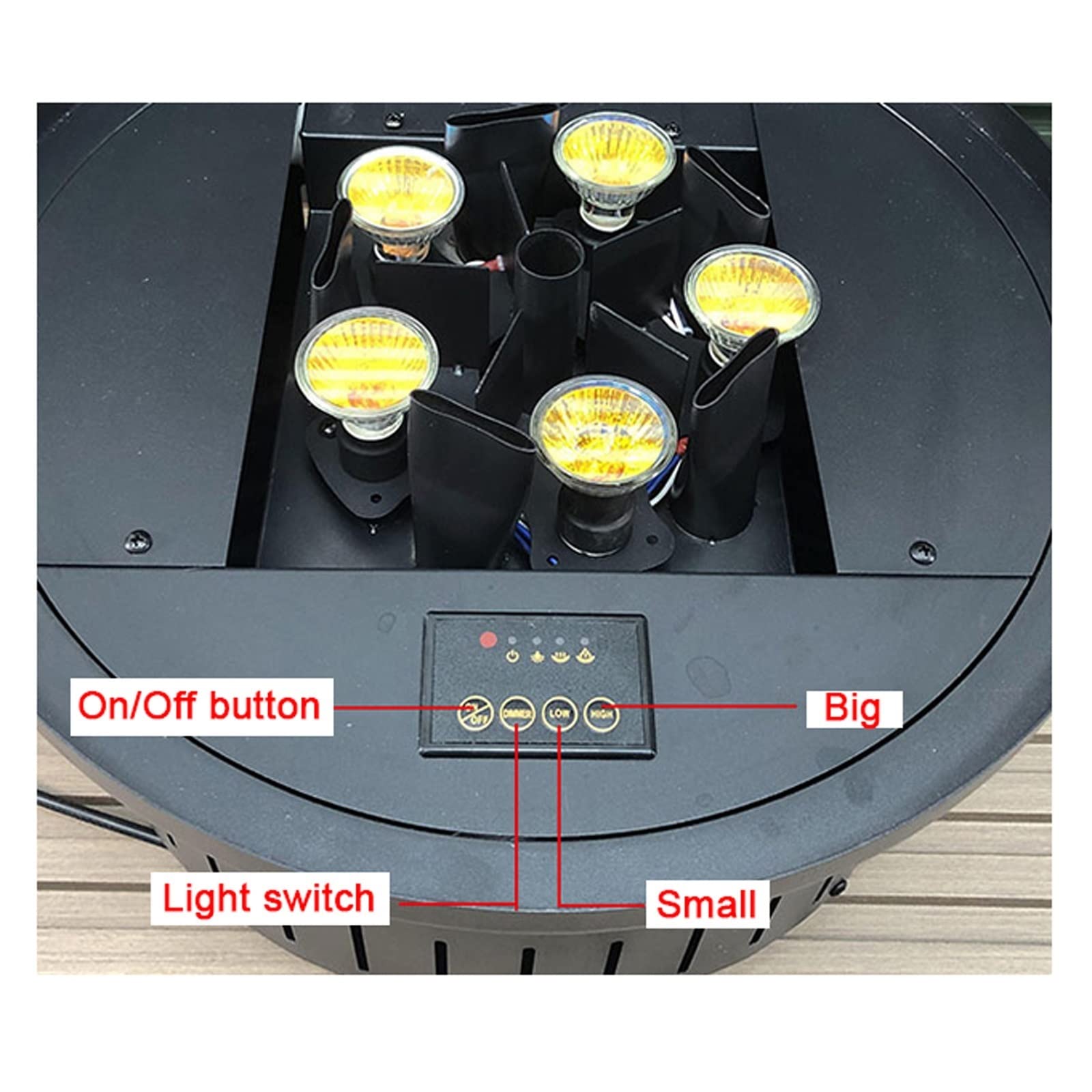 Electric Fireplace with Realistic Flame Effects - Portable Remote Control Heater for Home Decor | Perfect for Living Room, Bedroom & Office Warmth