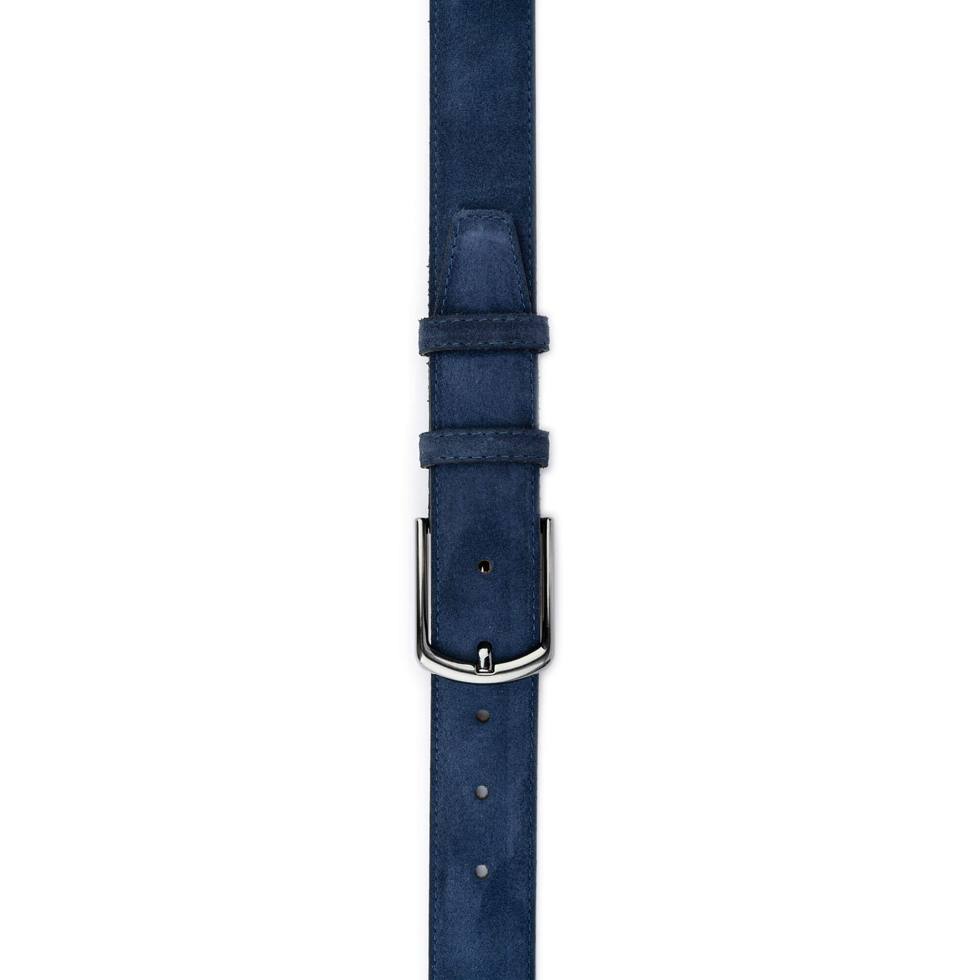 Men's Blue Suede Leather Belt - 3.5cm Width Casual Dress Belt for Jeans & Shorts | Perfect for Everyday Wear, Office & Date Nights