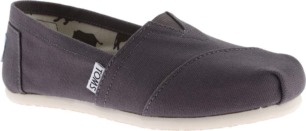 TOMS Women's Alpargata Casual Slip-On Shoes - Comfortable Black Canvas Espadrilles for Everyday Wear, Walking & Travel