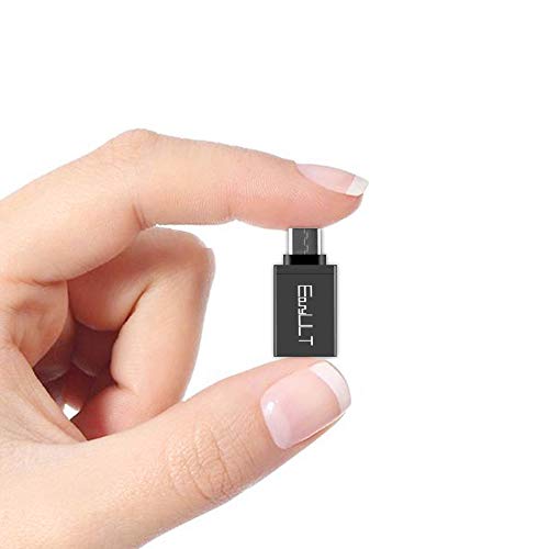 EasyULT USB C to USB 3.0 Adapter (4 Pack) - USB-C Male to USB Female Converter - High Speed Data Transfer for Samsung Galaxy S8/S9, MacBook Pro, MacBook Air - Compatible with Type-C Devices (Black) - Perfect for Office, Travel & Home Use