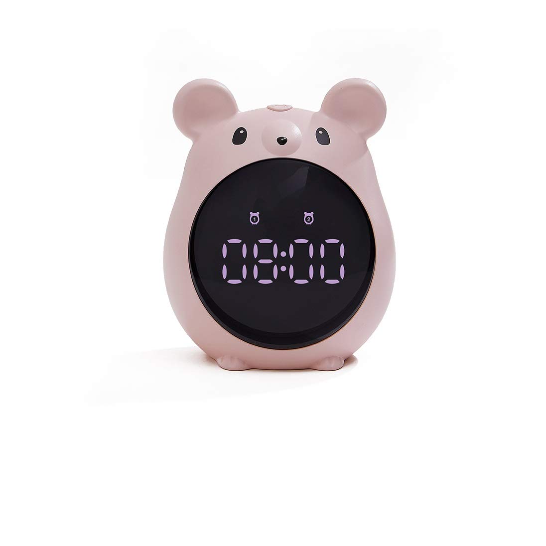 Smart LED Night Light Alarm Clock for Kids - Cartoon Digital Clock with Temperature Display & Sleep Training Timer | Perfect for Bedrooms, Nurseries, and Children's Rooms