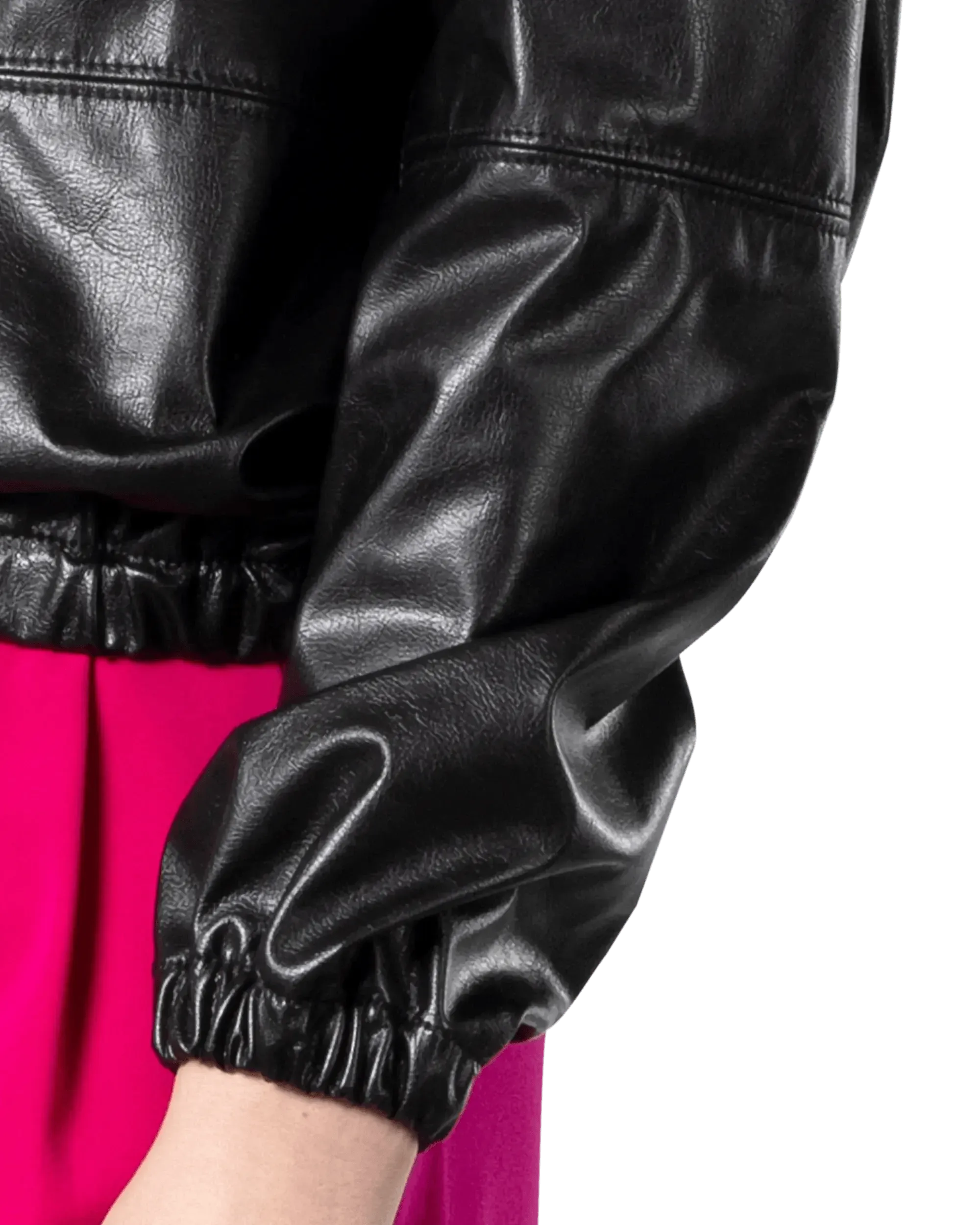 Stylish Faux Leather Hoodie for Men & Women - Trendy Vegan Leather Jacket with Hood - Perfect for Casual Outfits, Streetwear & Fall Fashion