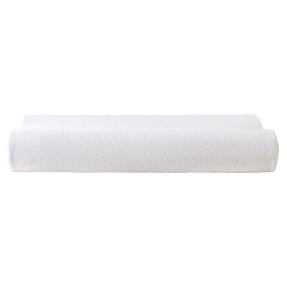 Dunlopillo Therapillo Memory Foam Dual Contour Medium Profile Pillow for Neck Pain Relief & Side Sleepers - Orthopedic Support for Better Sleep & Pressure Relief