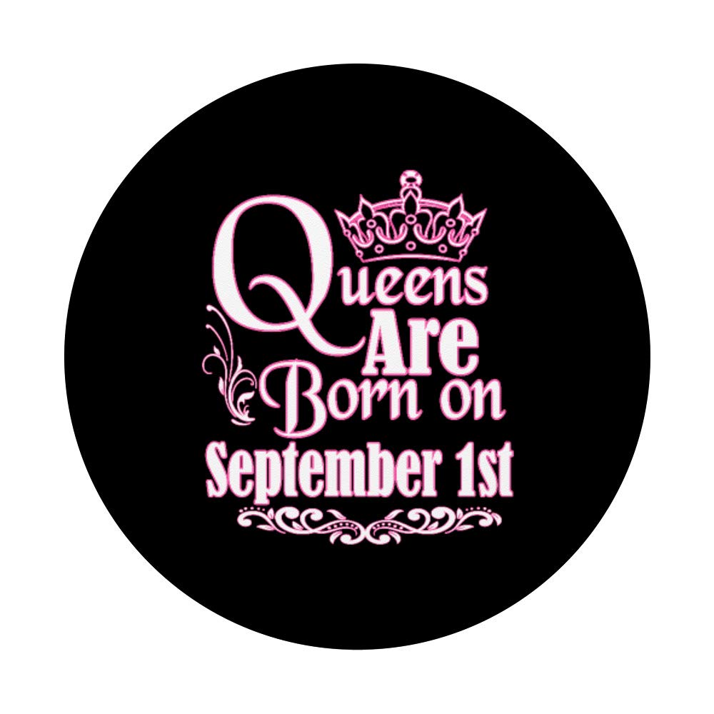 9月1日出生的女王：处女座天秤座女性生日礼物 - 手机平板支架PopSockets握把，适合办公、旅行、日常使用