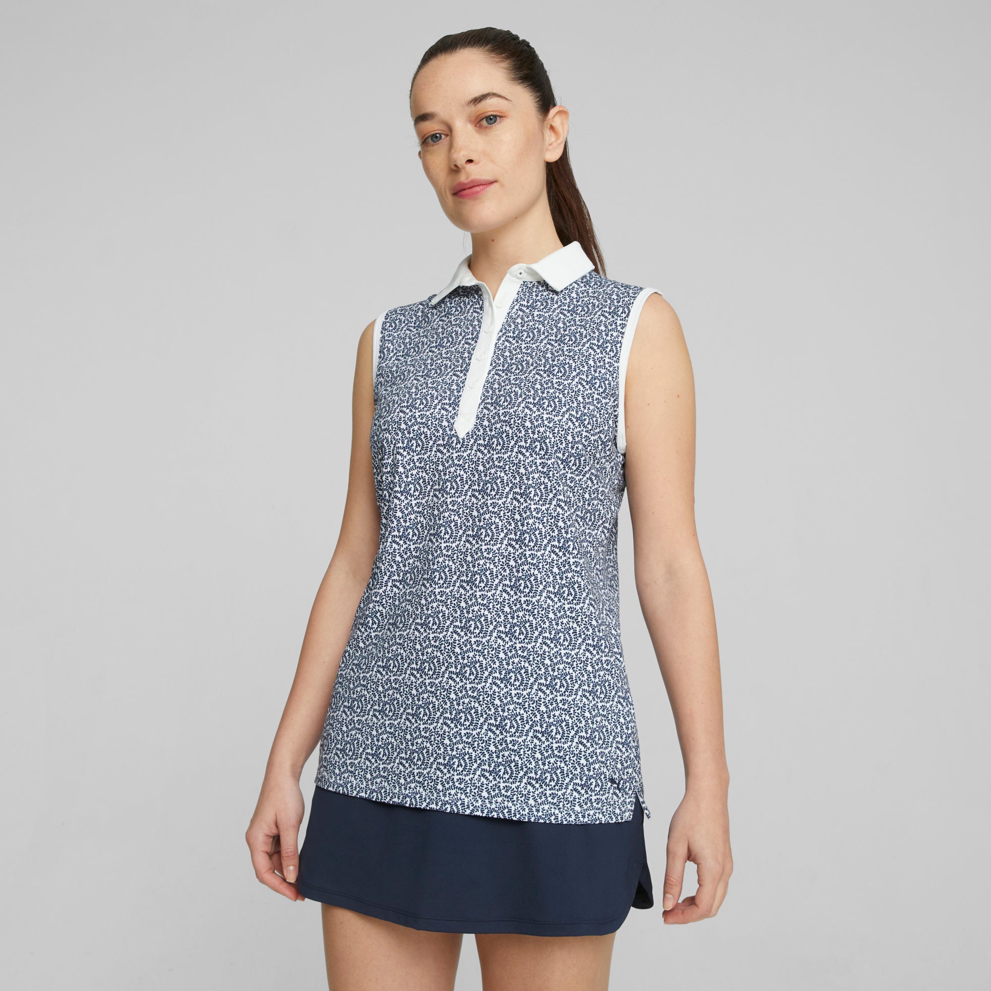 Women's CLOUDSPUN Valley Sleeveless Golf Polo Shirt - Breathable Moisture-Wicking Performance Top for Golf, Tennis & Summer Outdoor Activities