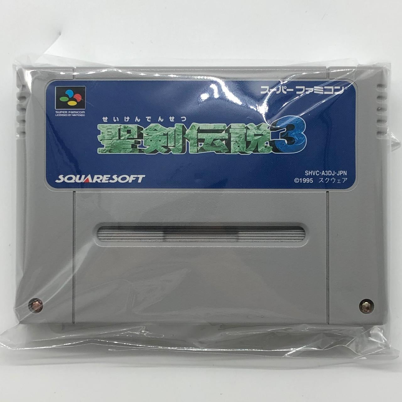 Seiken Densetsu 3 (Secret of Mana 2) SNES Game Cartridge - NTSC-J Version - Super Nintendo Retro RPG Classic for Collectors & Gamers - Perfect for Nostalgic Gaming Sessions & SNES Collection Displays