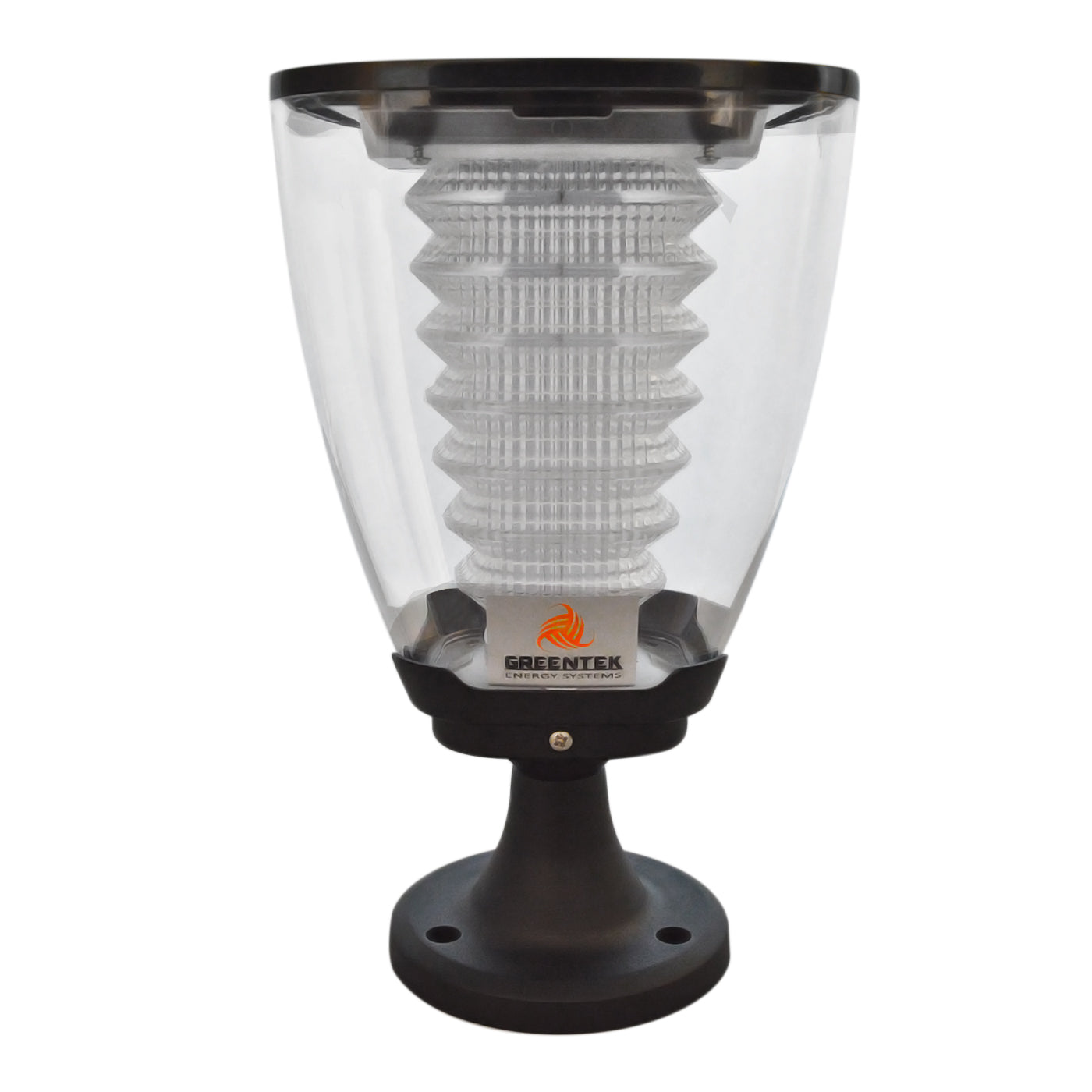 Solar LED Post Top Light - 100LM Outdoor Street Light for Pathways, Driveways, and Garden Lighting