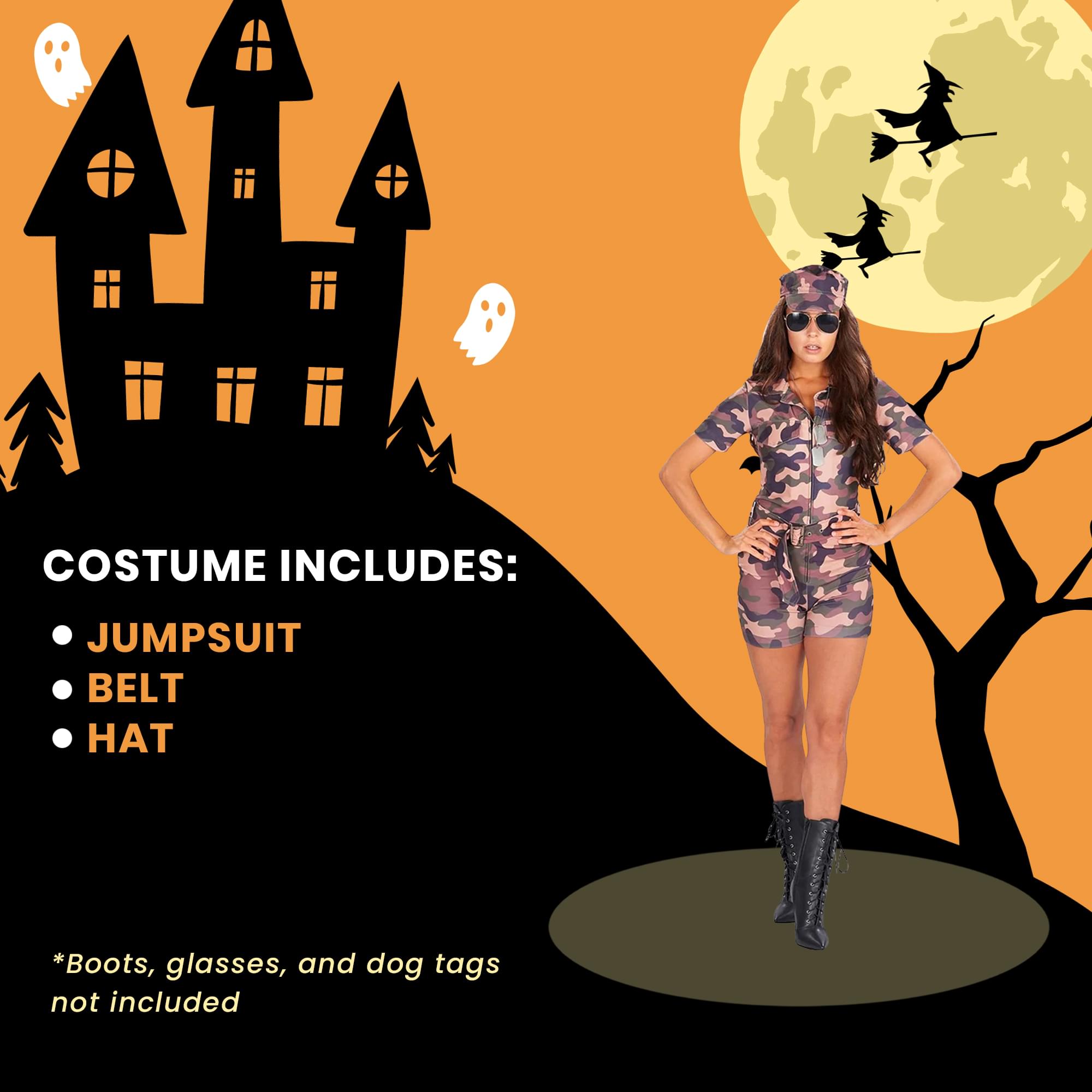 Army Girl Costume for Women - Military Uniform Halloween Cosplay Outfit | Perfect for Halloween, Cosplay, Themed Parties & Costume Events