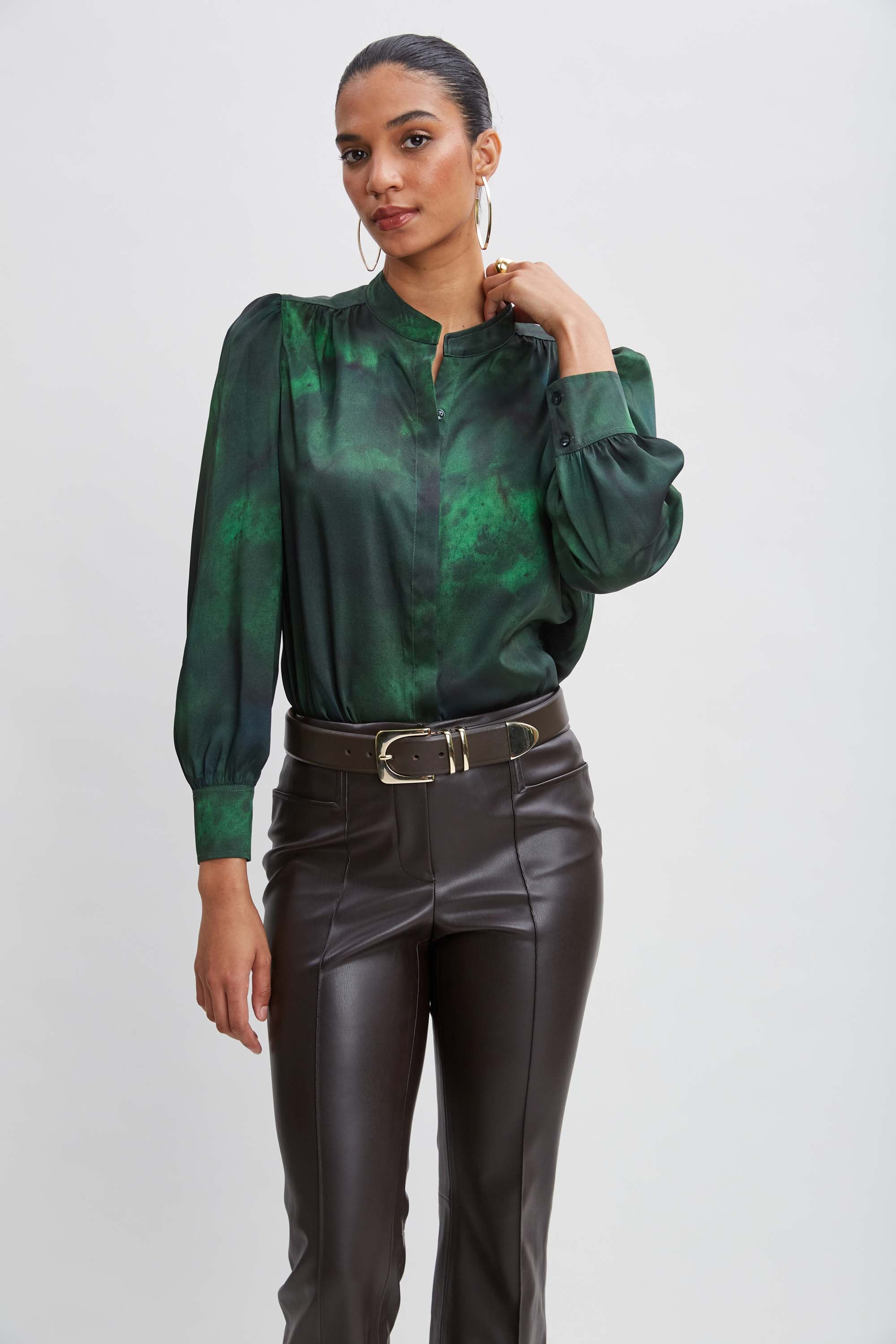 Stylish Marble Print Button Down Shirt for Men & Women | Trendy Casual Office Wear | Perfect for Business Meetings & Date Nights