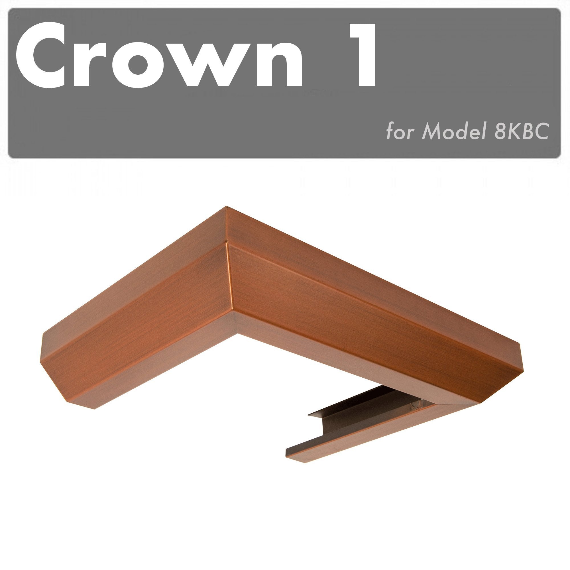 ZLINE CM1 8KBC Designer Wall Range Hood with Crown Molding - Premium Stainless Steel Kitchen Ventilation for Modern Homes - Perfect for Gourmet Cooking and Open Concept Kitchens