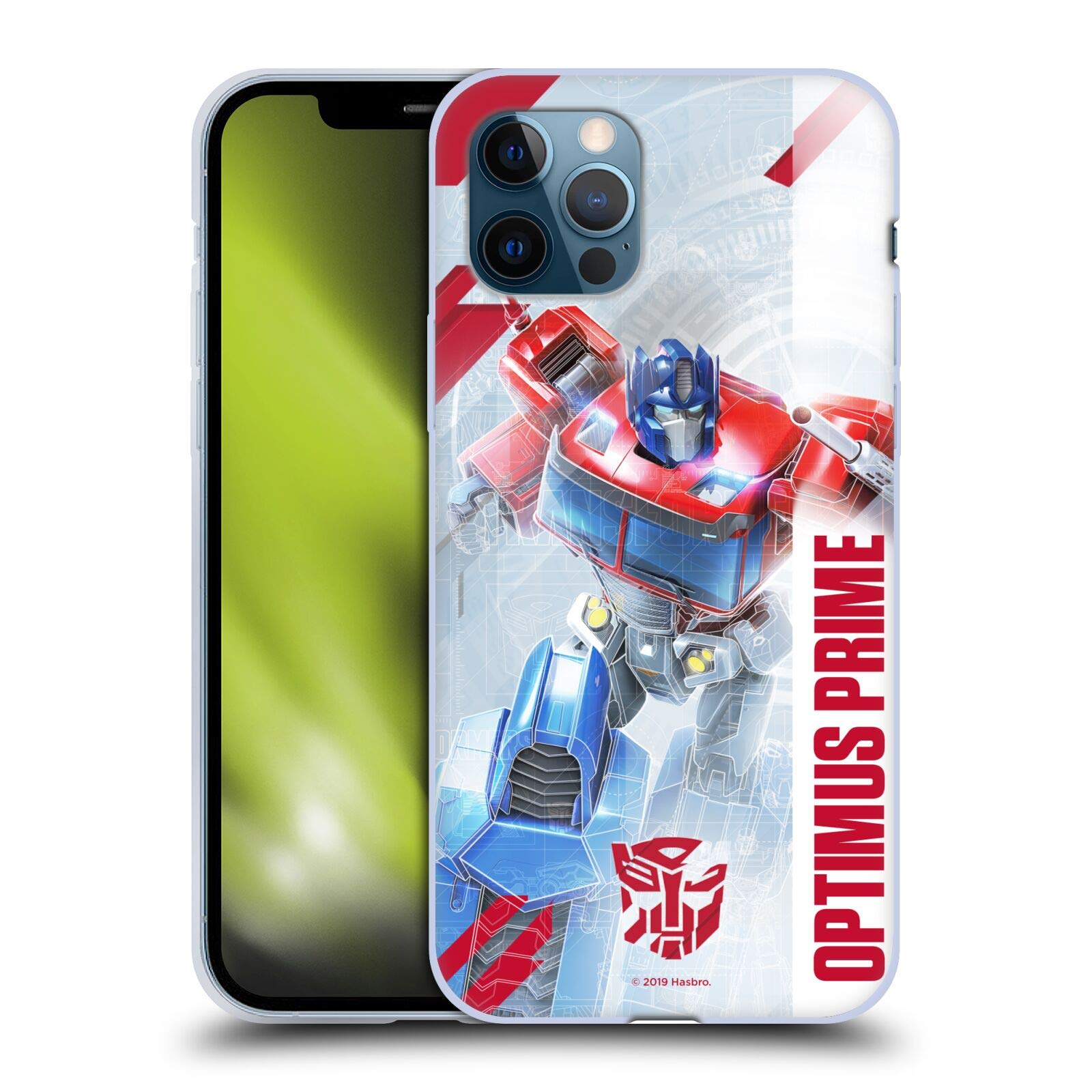 Head Case Designs Transformers Optimus Prime Autobots Gel Case for iPhone 12/12 Pro - Officially Licensed, Durable Protection for Daily Use & Travel