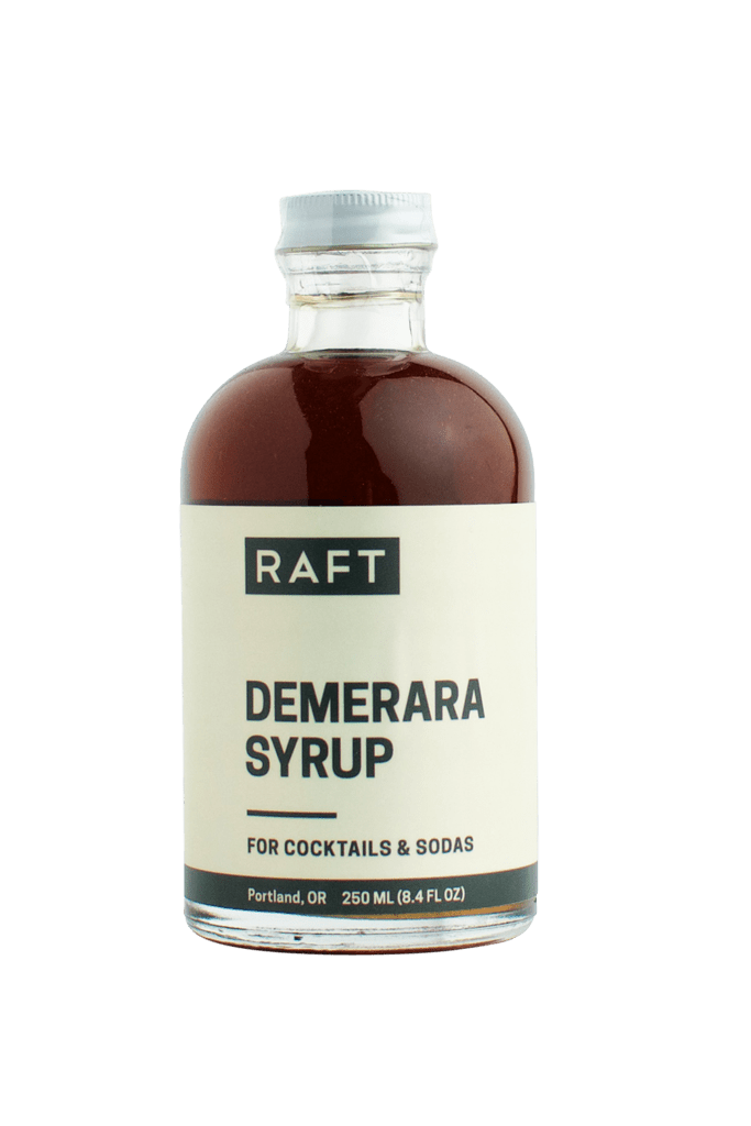 Premium Raft Demerara Rich Syrup - 100% Natural Cane Sugar Syrup for Coffee, Cocktails & Baking - Vegan, Gluten-Free Sweetener for Home & Bar Use