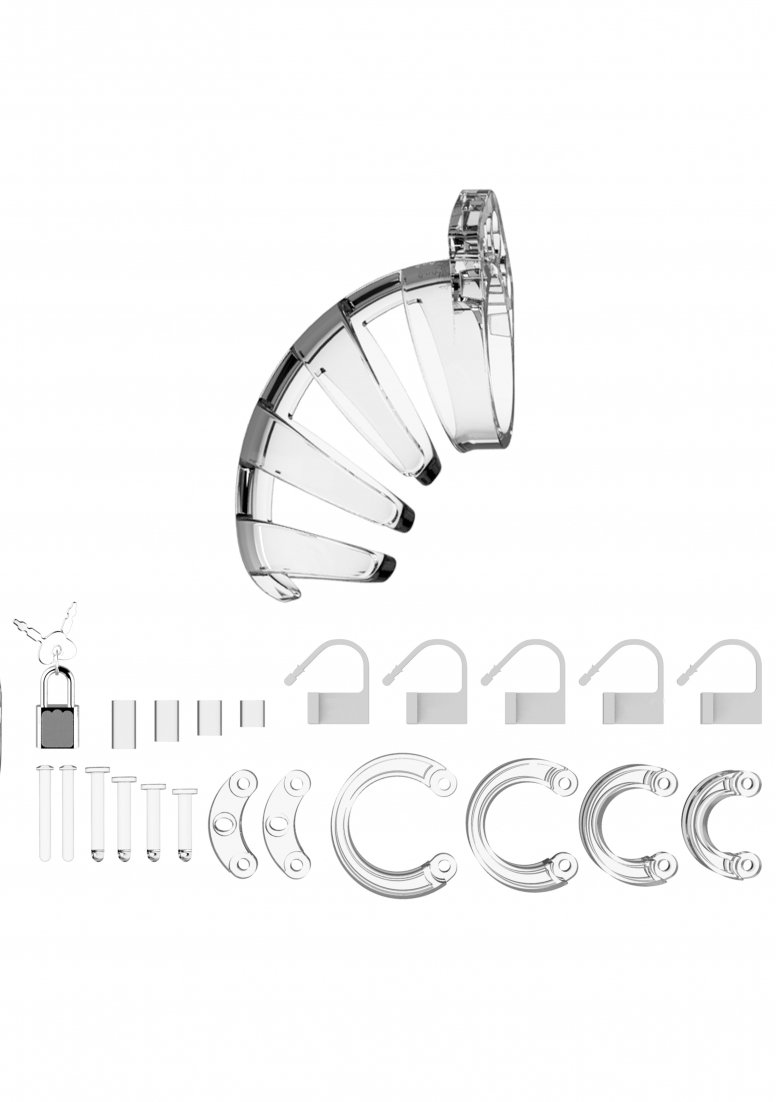 Shots ManCage Model 02 3.5in Clear Hockey Goalie Training Cage MCG002TRA - Perfect for Ice Hockey Practice & Goaltender Drills