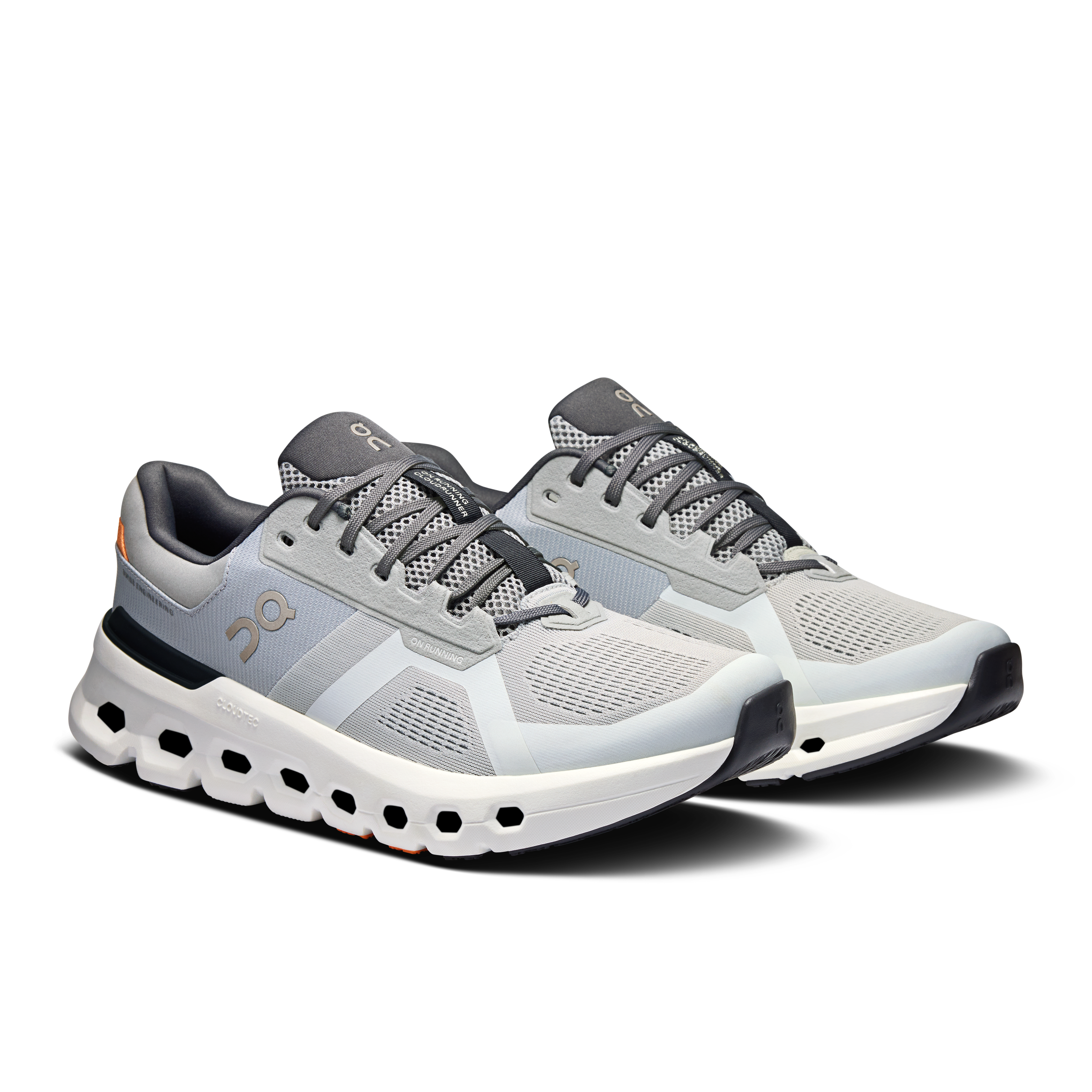 On Running Men's Cloudrunner 2 Running Shoes - Lightweight & Cushioned for Road Running - Wolf Grey/Ivory - Perfect for Jogging, Gym Workouts & Daily Wear