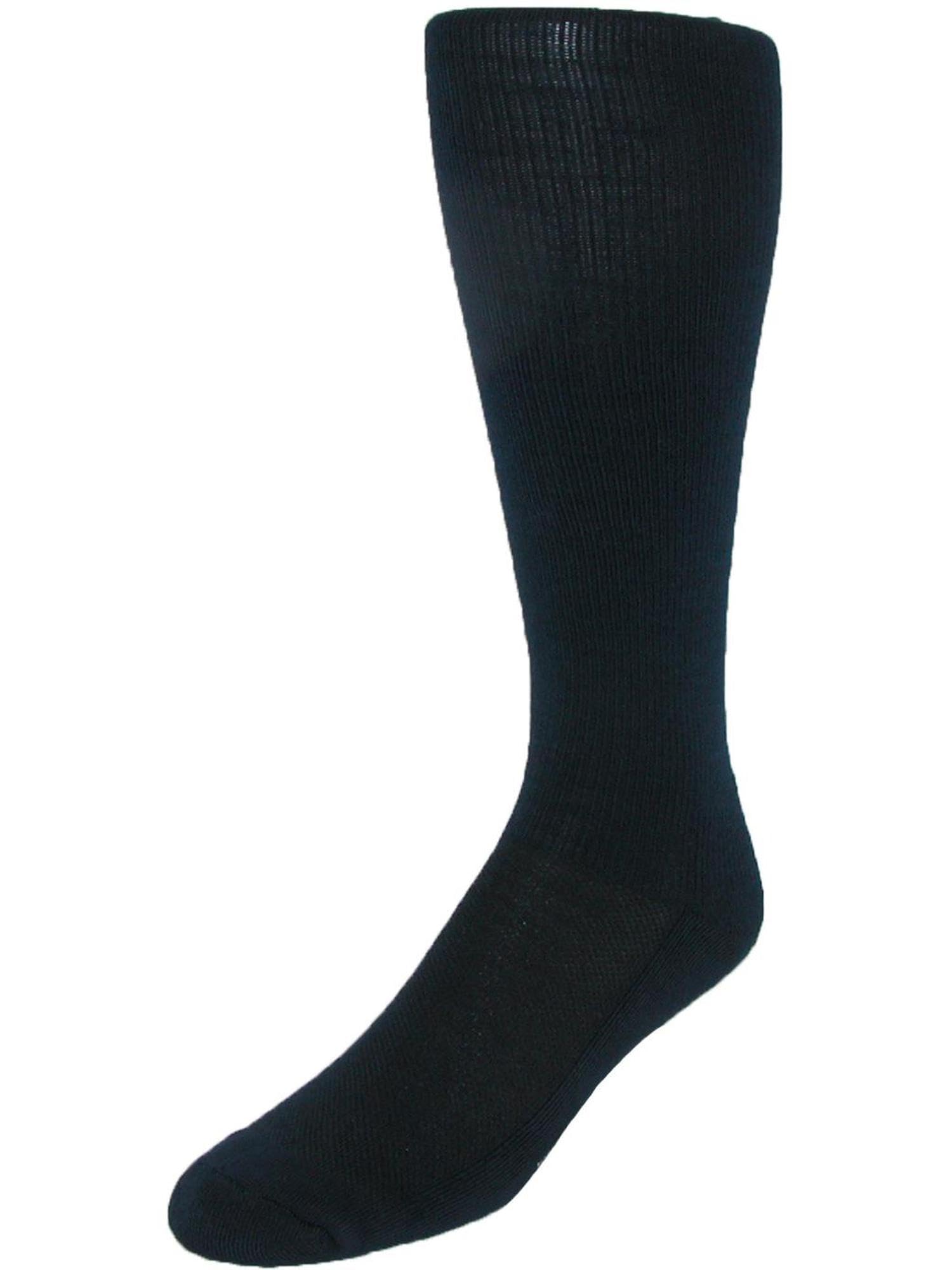 Men's Gradual Compression Socks for Travel & Support - Navy Blue - Perfect for Long Flights, Hiking & Daily Comfort