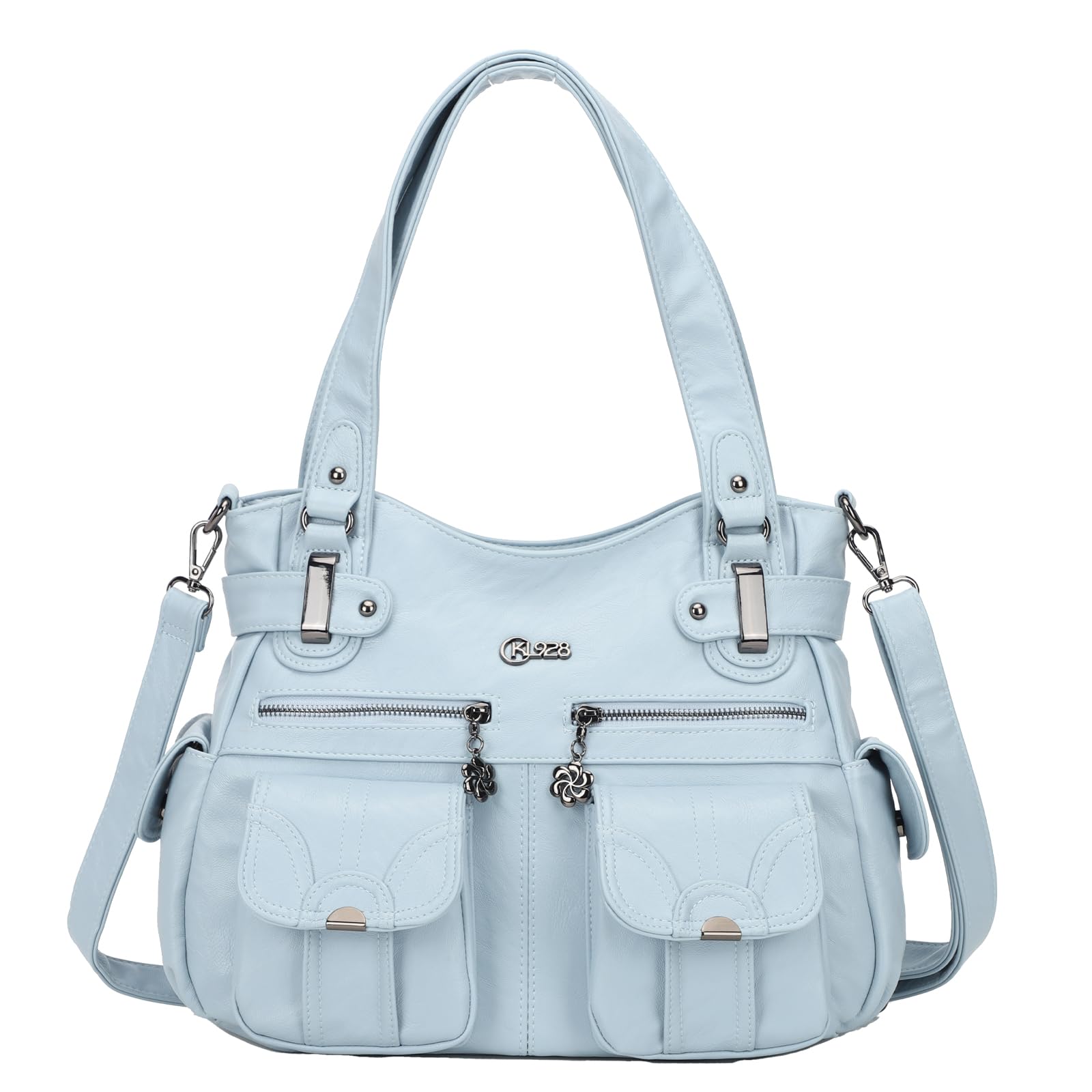 Stylish Large Hobo Shoulder Bags for Women - Soft PU Leather Multi-Pocket Tote Purse - Perfect for Work, Travel & Everyday Use