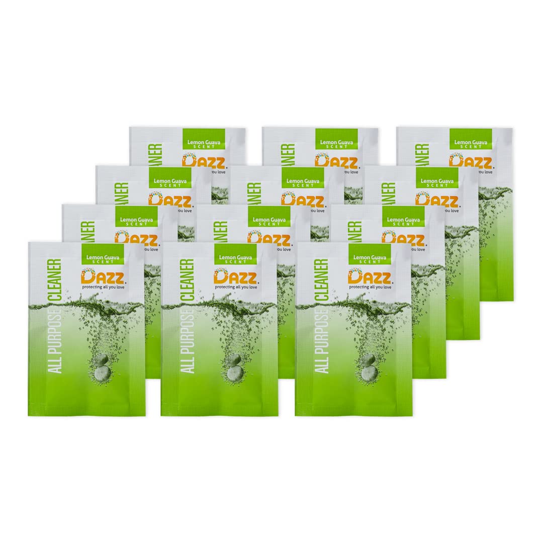 Dazz All-Purpose Cleaner Refill Pack (Makes 12 Bottles) - Natural Multi-Surface Household Cleaner Spray | Eco-Friendly, Non-Toxic, Safe for Kids & Pets | Perfect for Kitchen, Bathroom, Floors & More