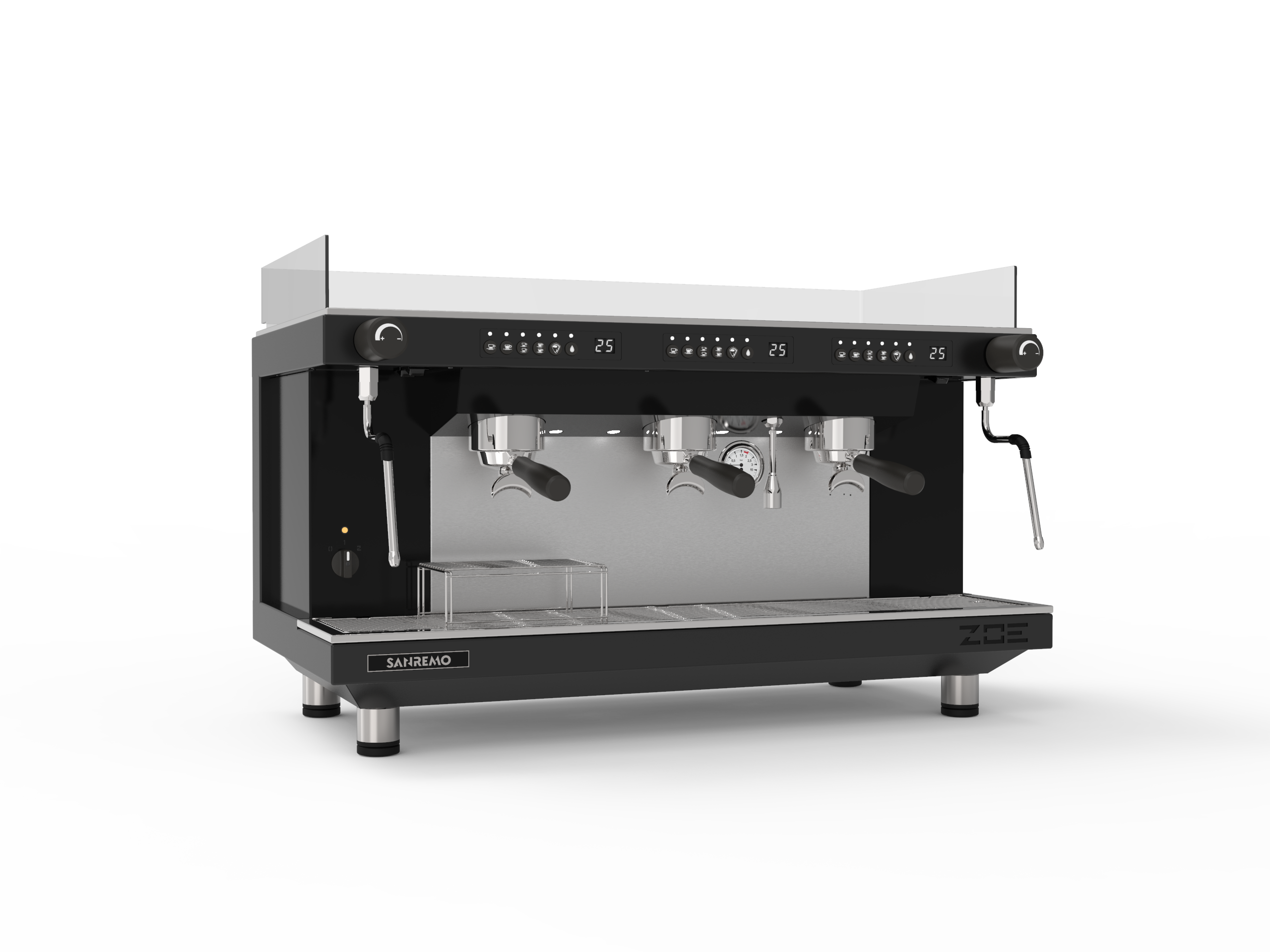 Sanremo ZOE Competition Tall 3 Group Commercial Espresso Machine - Black | Professional Coffee Shop & Cafe Use