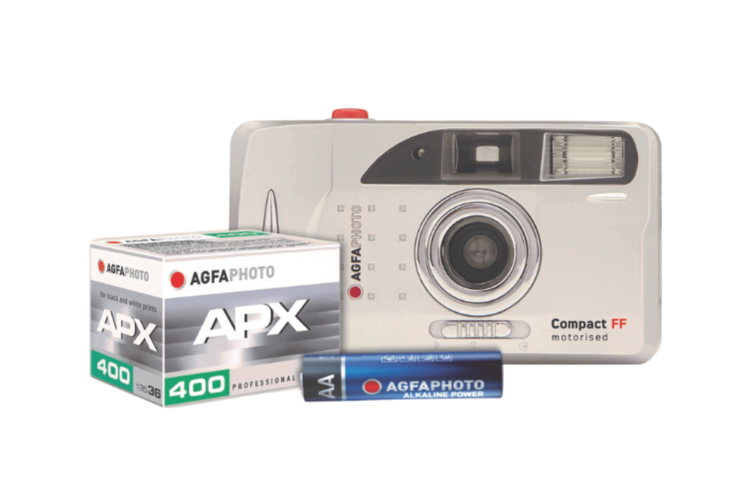 AgfaPhoto Motorized Reusable Film Pack with Included Film & Battery - Perfect for Vintage Photography, Travel & Creative Projects