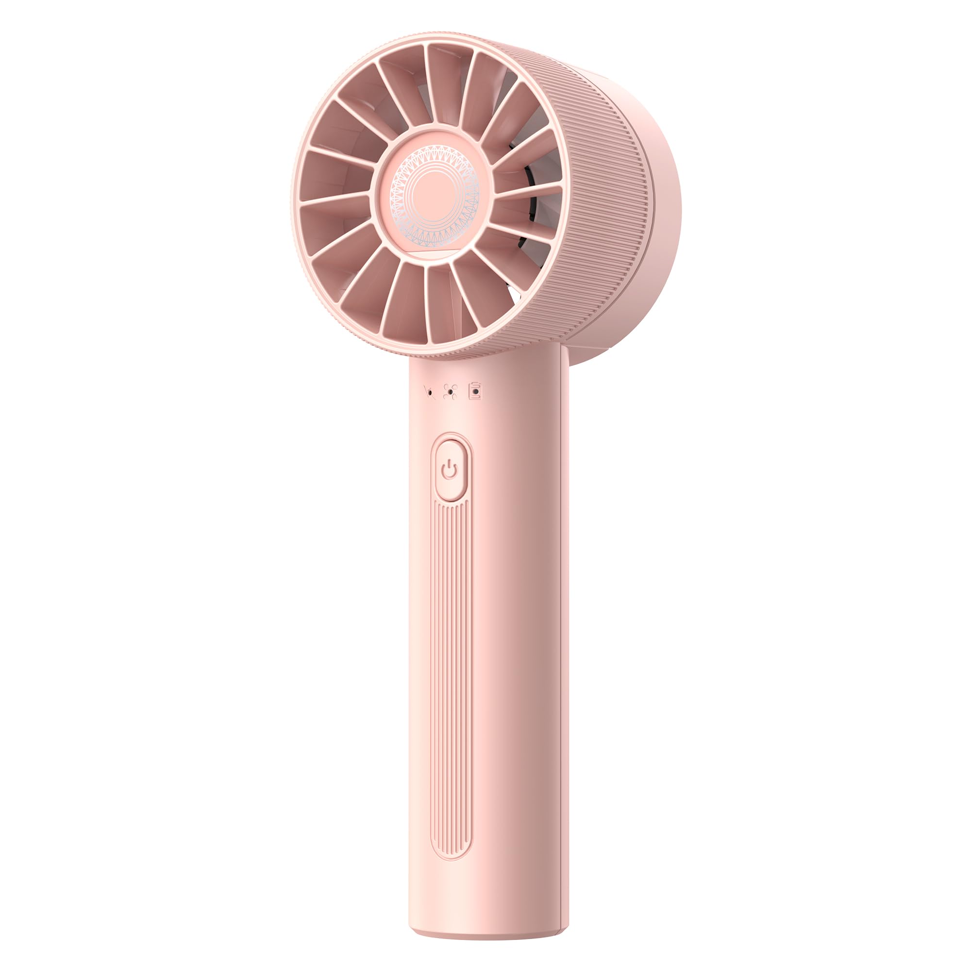 Portable Mini Handheld Fan - 3 Speed Adjustable, 2600mAh Rechargeable Battery (3-16H Runtime), Upgraded Motor, Compact Makeup Fan for Women | Perfect for Summer, Travel, Office & Outdoor Activities (Pink)