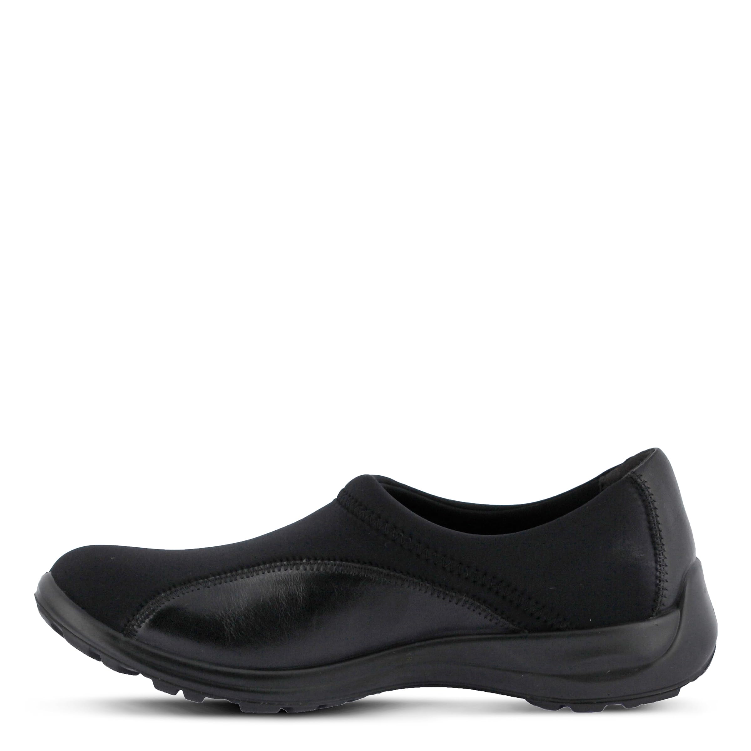 Flexus Spring Step Willow Women's Flat Shoes - Comfortable Leather & Lycra Slip-On Loafers for Work, Travel & Everyday Wear | Casual Office Shoes for Women