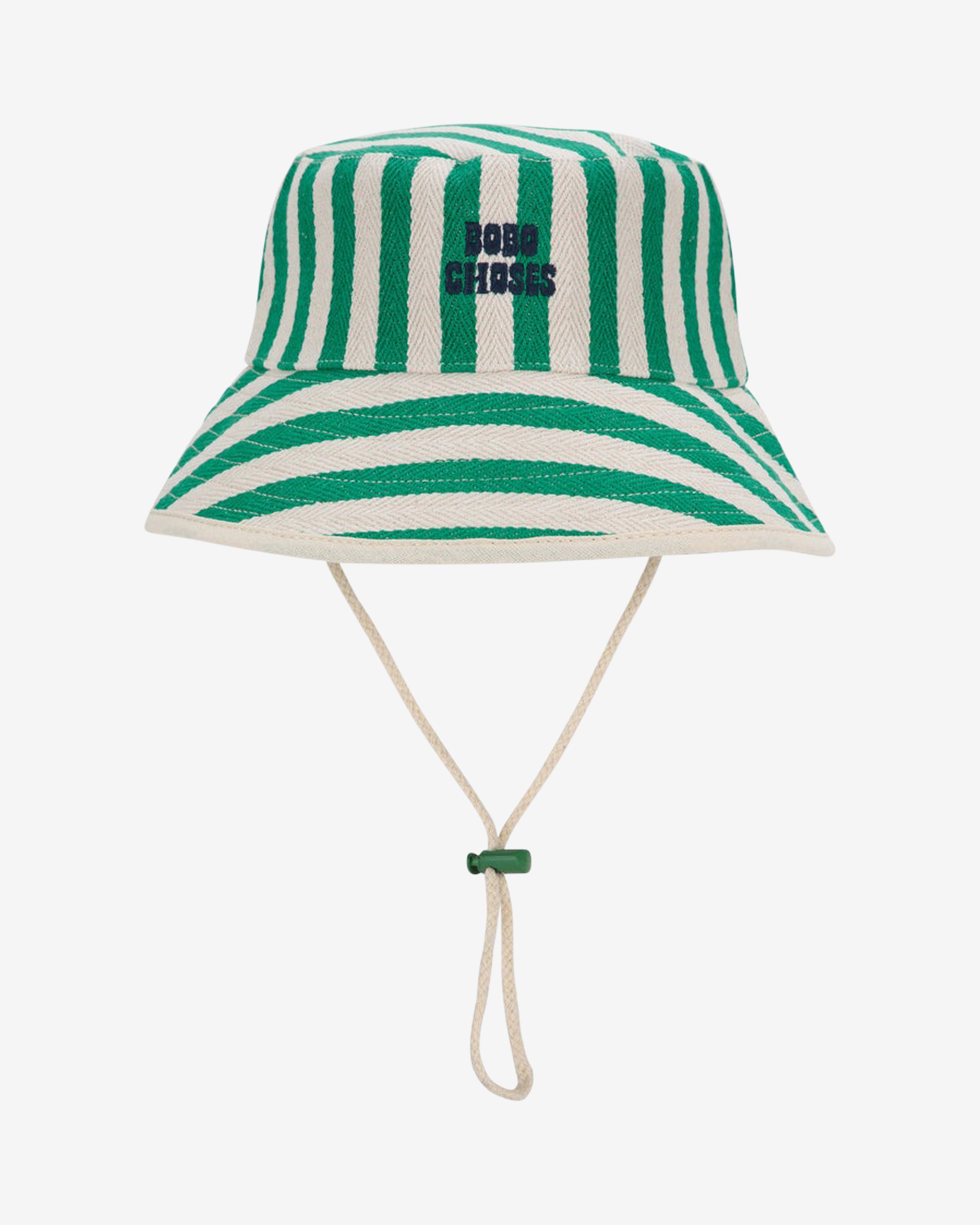 Bobo Choses Striped Fisherman Hat for Women & Men - Sun Protection Beach Hat for Outdoor Activities, Travel, and Summer Fashion