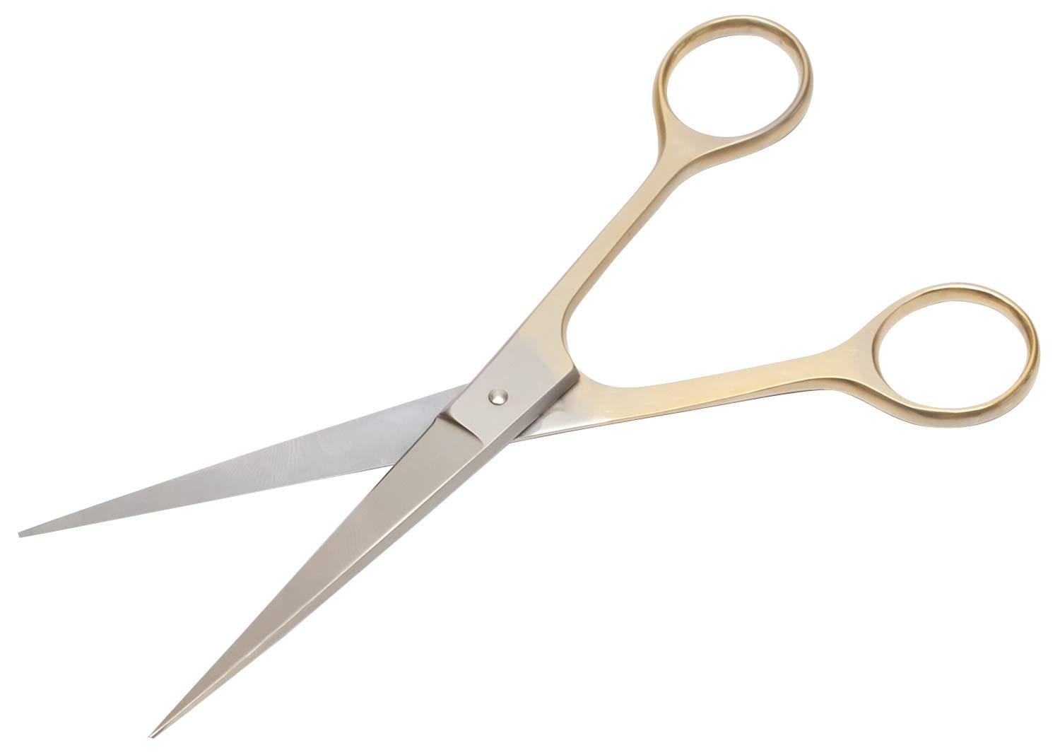 Professional Gold Hair Cutting Scissors - Sharp Barber Shears for Precision Hair Trimming & Styling | Salon-Grade Cosmetology Scissors for Hairstylists & Home Use | Perfect for Hair Salons, DIY Haircuts & Beauty Professionals