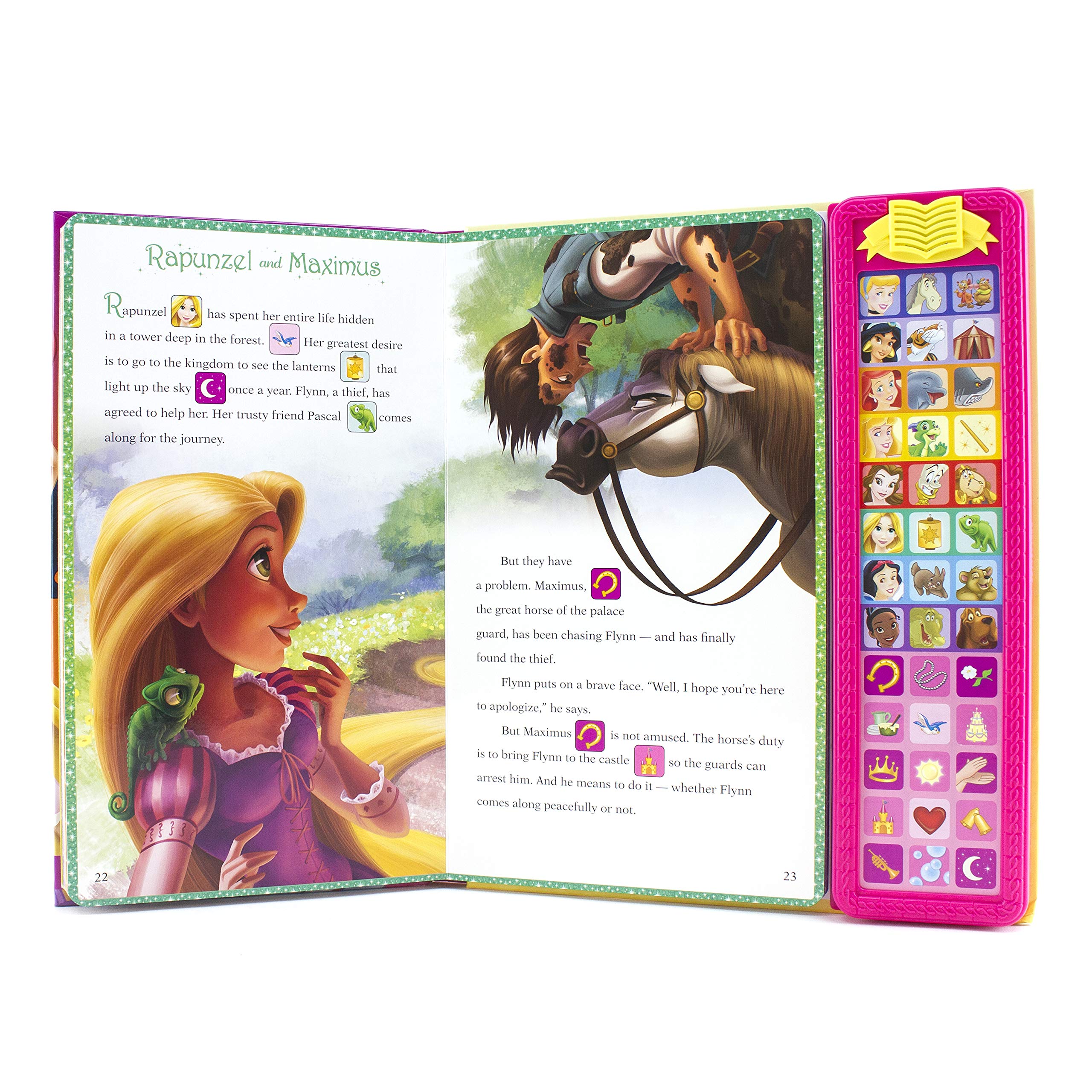 Disney Princess Sound Storybook Treasury for Kids - Interactive Musical Book with Classic Fairy Tales - Perfect for Bedtime Stories, Gifts, and Early Learning