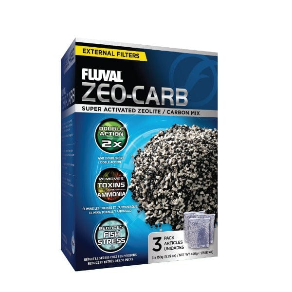 Fluval Zeo-Carb Activated Carbon Filter Media for Aquarium & Fish Tank – Removes Toxins, Odors & Discolors Water – Ideal for Freshwater & Saltwater Tanks
