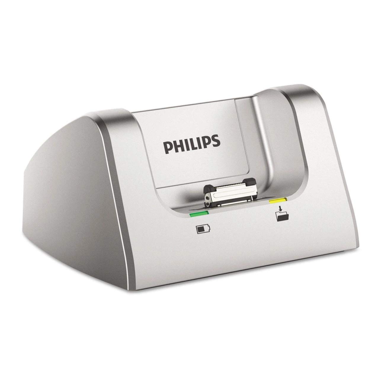 Philips ACC8120 Pocket Memo USB Docking Station - Digital Voice Recorder Charging Dock for Dictation Devices | Home Office & Professional Transcription Setup