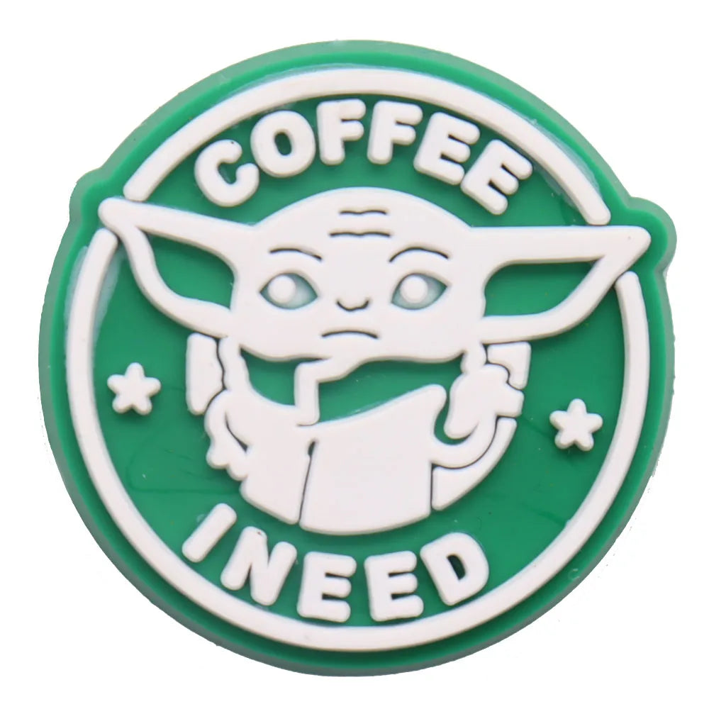 22Pcs Baby Yoda Shoe Charms - Cute Green Alien PVC Sandal Accessories for Boys & Girls - Perfect for Garden Parties, Cosplay & Gifts
