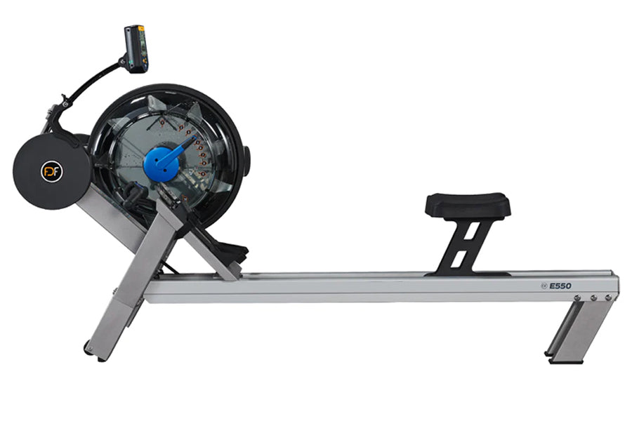 FluidRower E550 Rowing Machine - Premium Indoor Rower for Home Gym, Full Body Workout & Cardio Training - Perfect for Small Spaces, Apartment Fitness & Low-Impact Exercise