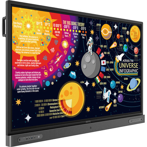 BenQ RP7502 75-inch 4K UHD Interactive Touch Screen Monitor for Classrooms, Business Meetings & Digital Signage