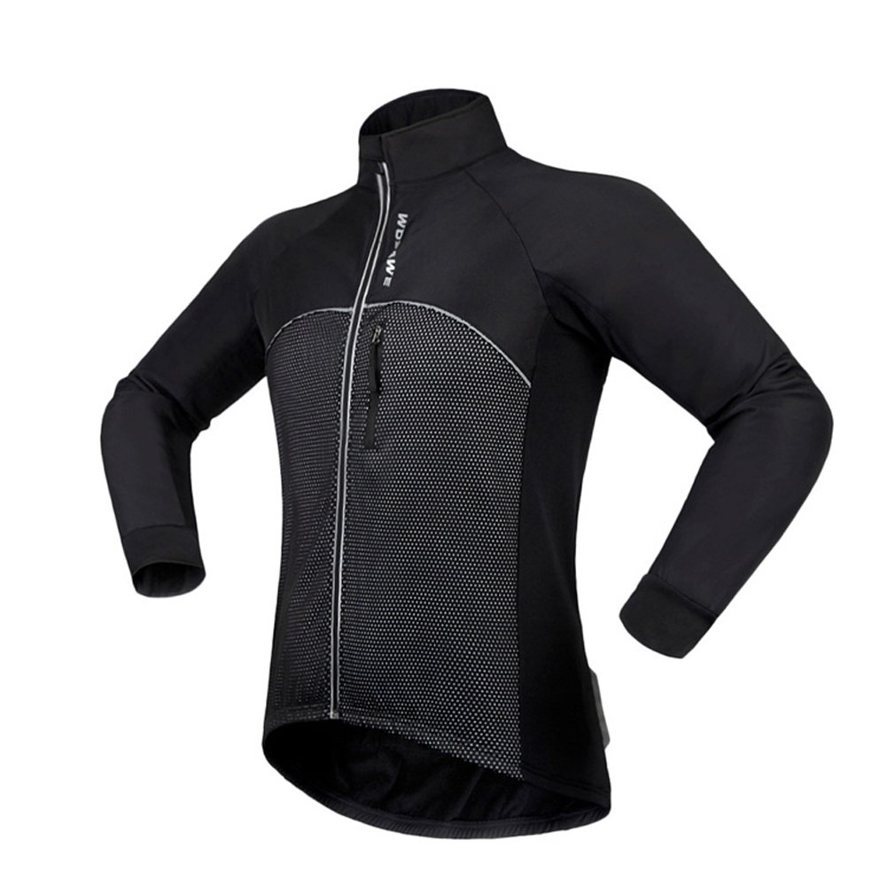 Men's & Women's Soft Shell Thermal Fleece Cycling Jacket - Windproof & Waterproof for Outdoor Biking, Running & Hiking - Perfect for Cold Weather Sports & Winter Commuting