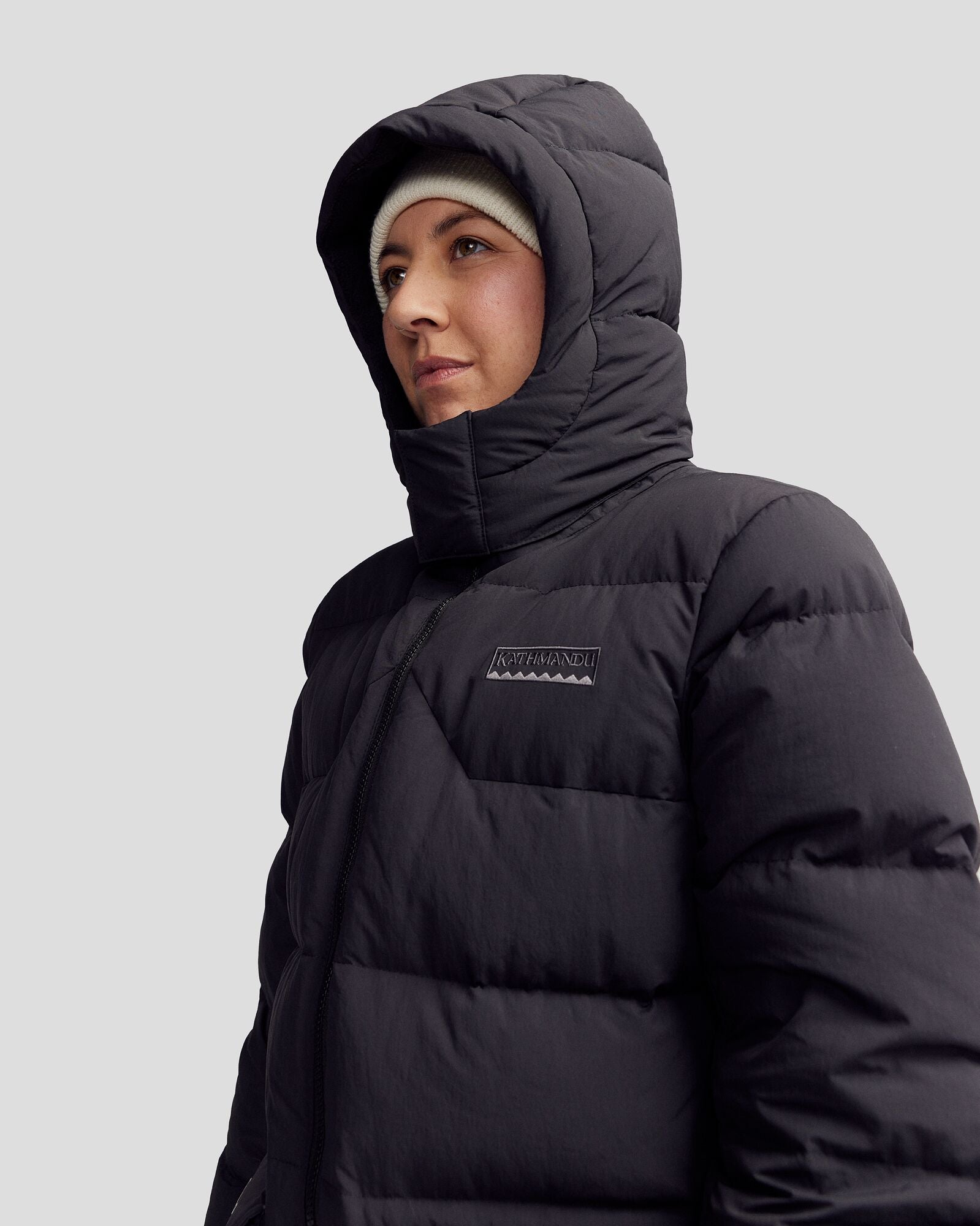 Women's Epiq Down Heritage Parka Jacket - Waterproof Winter Coat with Hood, Warm Insulated Outerwear for Extreme Cold Weather (Black Stingray) - Perfect for Snowboarding, Skiing & Arctic Adventures