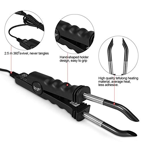 Professional Hair Extension Iron - Keratin Bonding Tool with Adjustable Temperature for Fusion Heat Connector - Perfect for Salon Styling & At-Home Hair Extensions