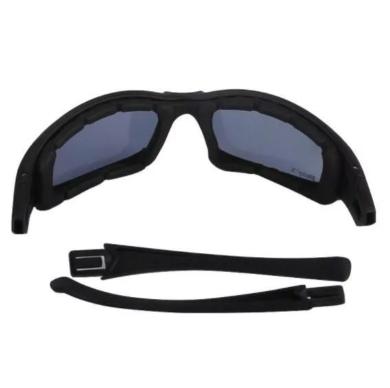 Daisy X7 Tactical Glasses - Polarized Safety Sunglasses for Shooting, Cycling & Outdoor Sports - UV400 Protection, Anti-Fog & Impact Resistant - Perfect for Hunting, Running & Tactical Activities