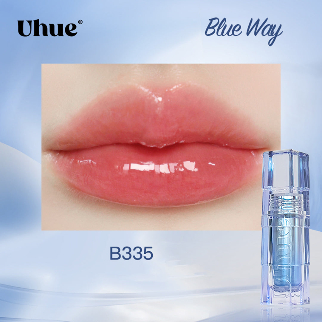 Uhue Sweet Cool Black Pink & Blue Glossy Lip Lacquer - Long Lasting High Shine Lip Gloss for Women, Perfect for Parties, Date Night & Everyday Wear