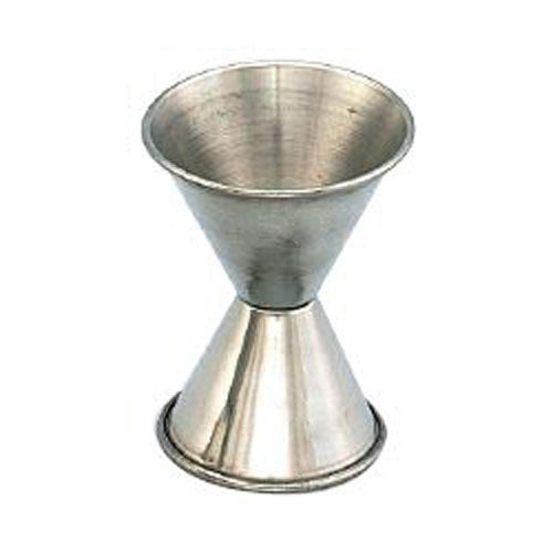 Premium Stainless Steel Double Jigger - 1 oz & 1.5 oz Measuring Cup for Cocktails - Essential Bar Tools for Bartenders & Home Mixologists - Perfect for Crafting Martinis, Margaritas & Cocktails