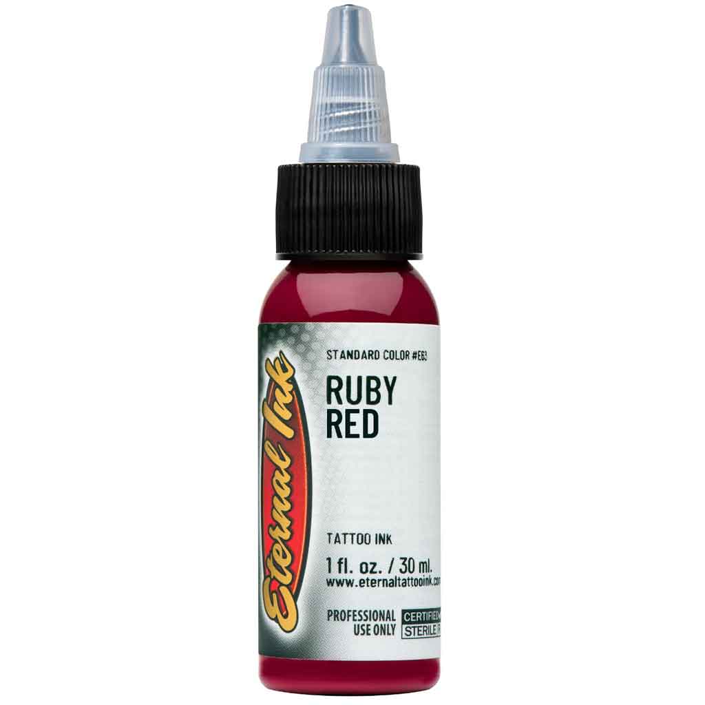 Ruby Red Eternal Ink 1oz - Premium Tattoo Ink for Professional Artists & DIY Enthusiasts | Perfect for Tattoos, Body Art & Permanent Makeup