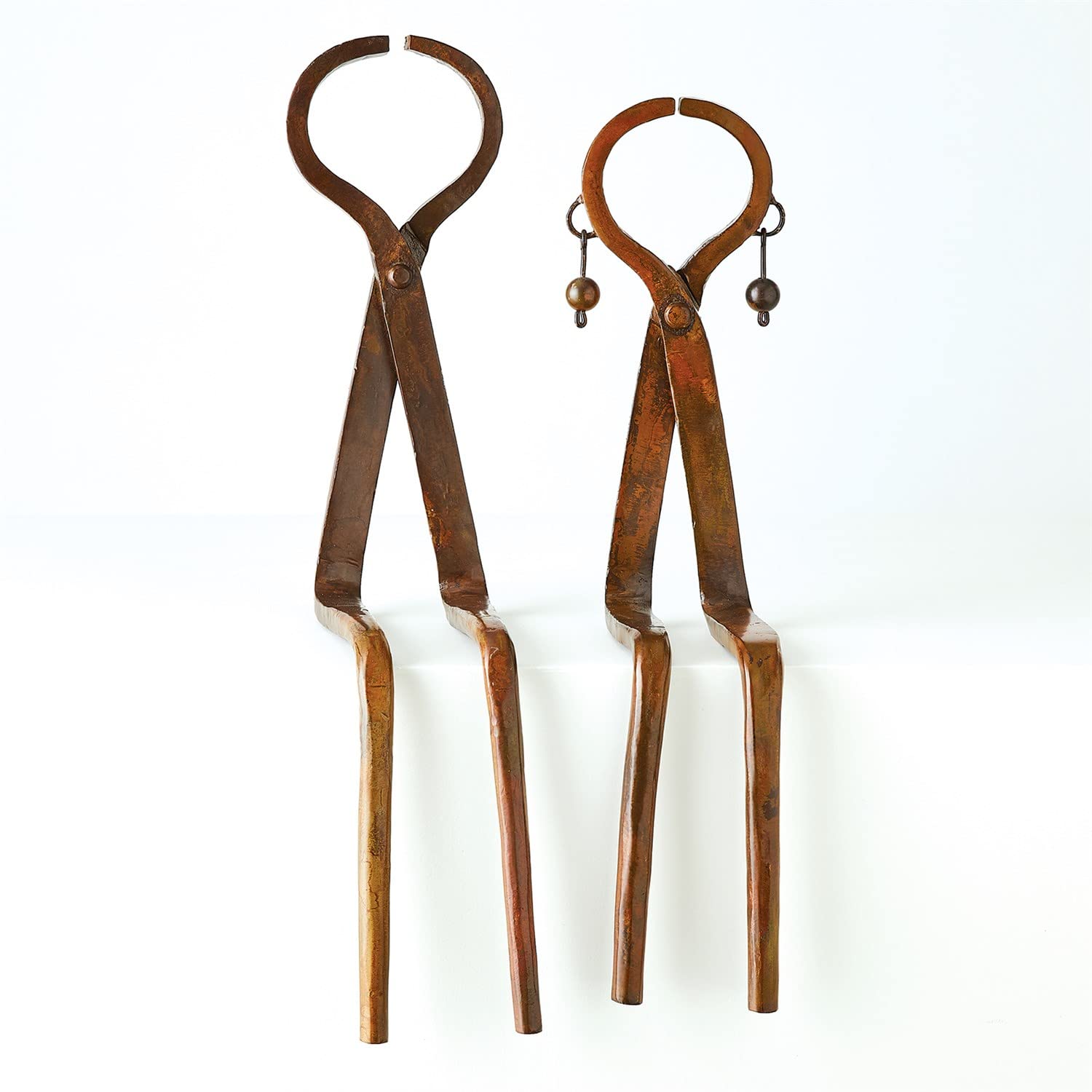 Iron Sitting Couple Statue - Modern Home Decor Sculpture for Living Room, Garden, Office Desk & Wedding Gift