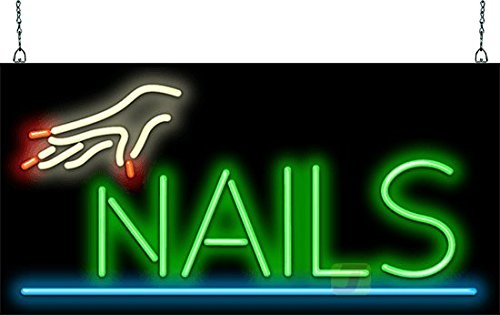Custom Neon Nail Art Signs - Handmade Glow in the Dark Nail Salon Decor for Home, Bedroom, Bar & Shop Lighting
